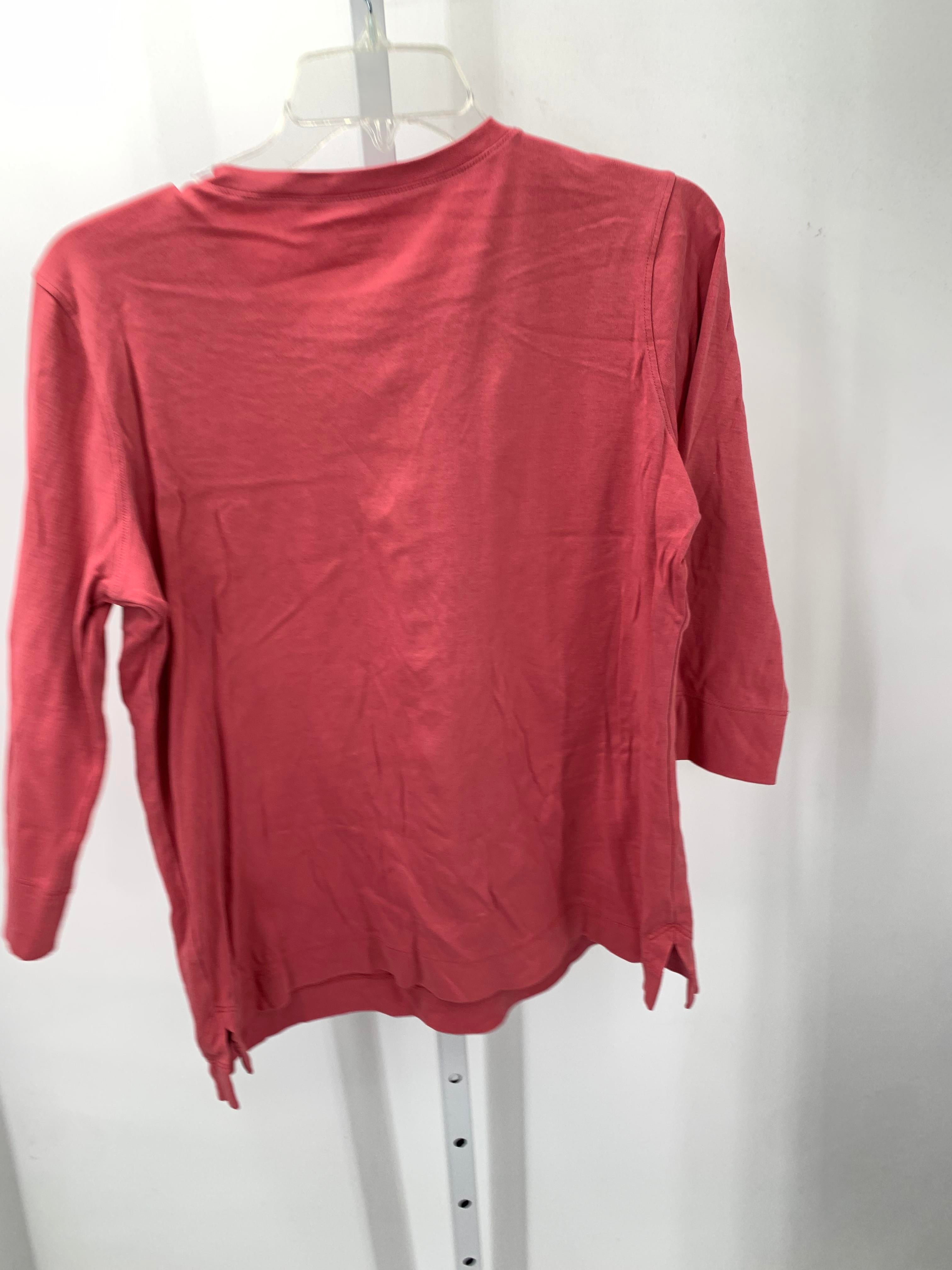 LL Bean Size Medium Misses 3/4 Sleeve Shirt