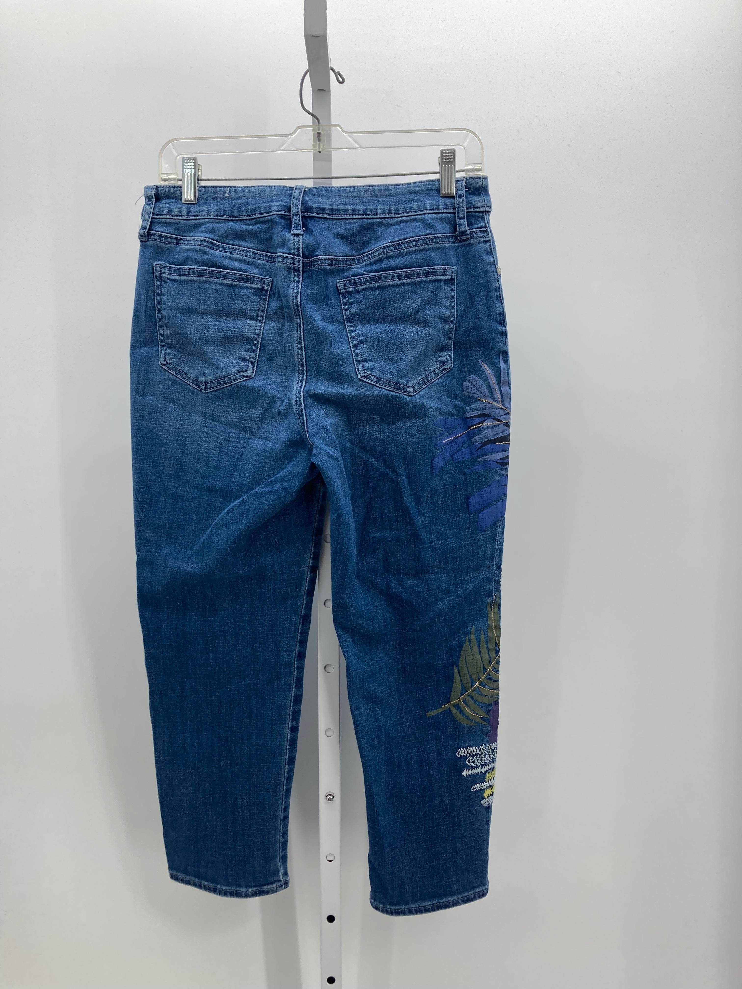 Chico's Size 6 Misses Cropped Jeans