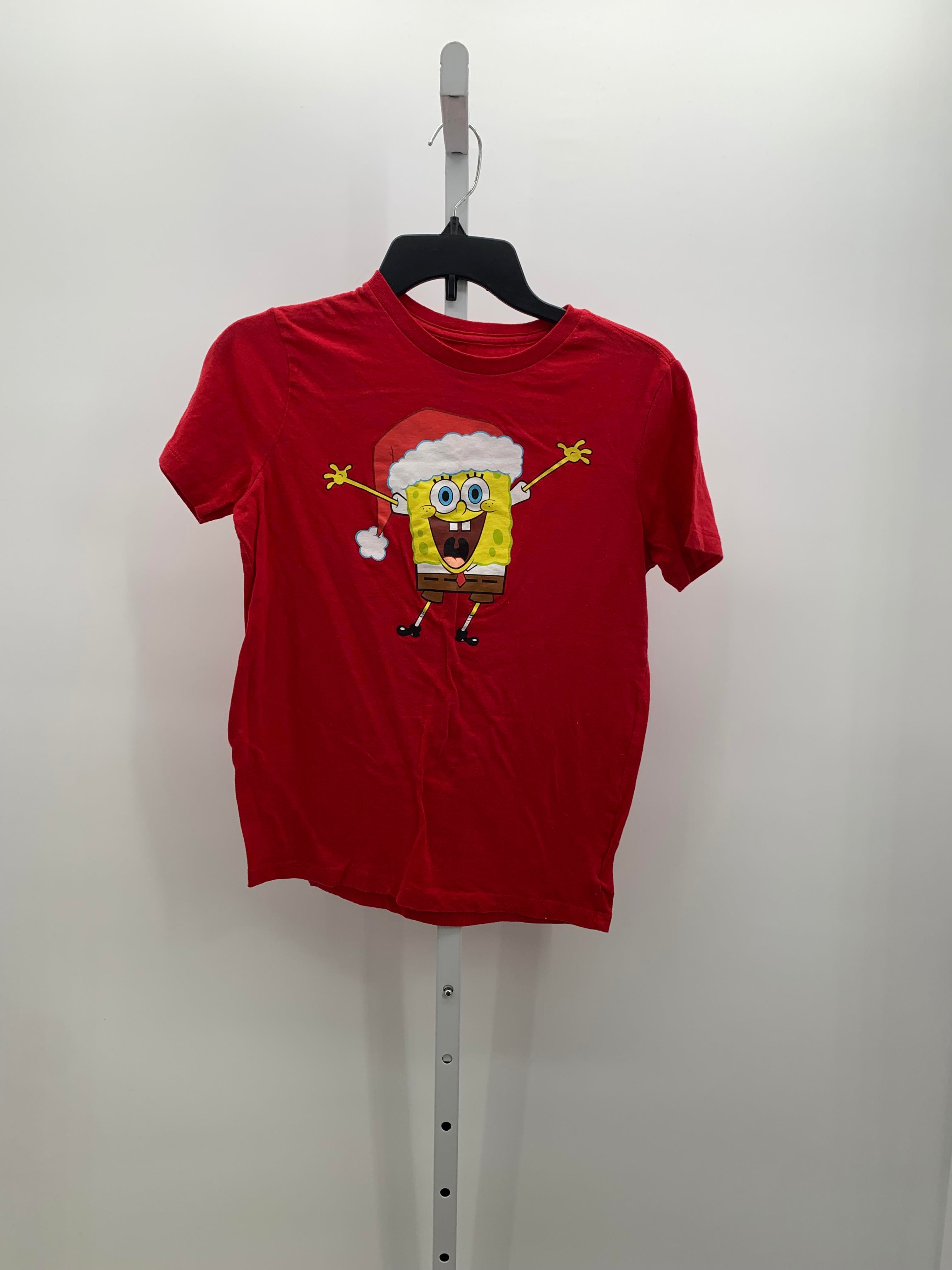 SHORT SLV SHIRT SANTA SPONGEBOB