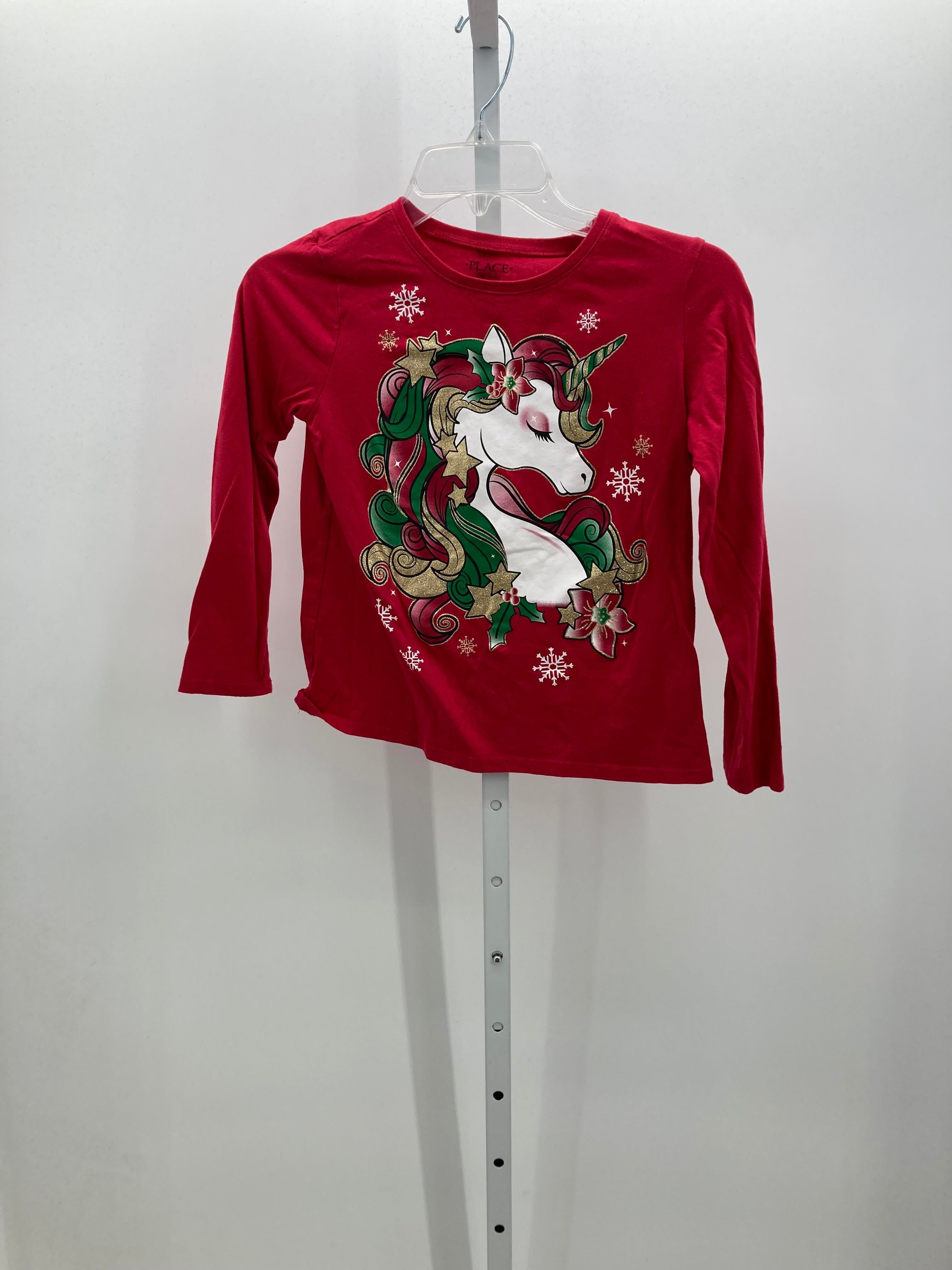 LONG SLV SHIRT GLITTER UNICORN