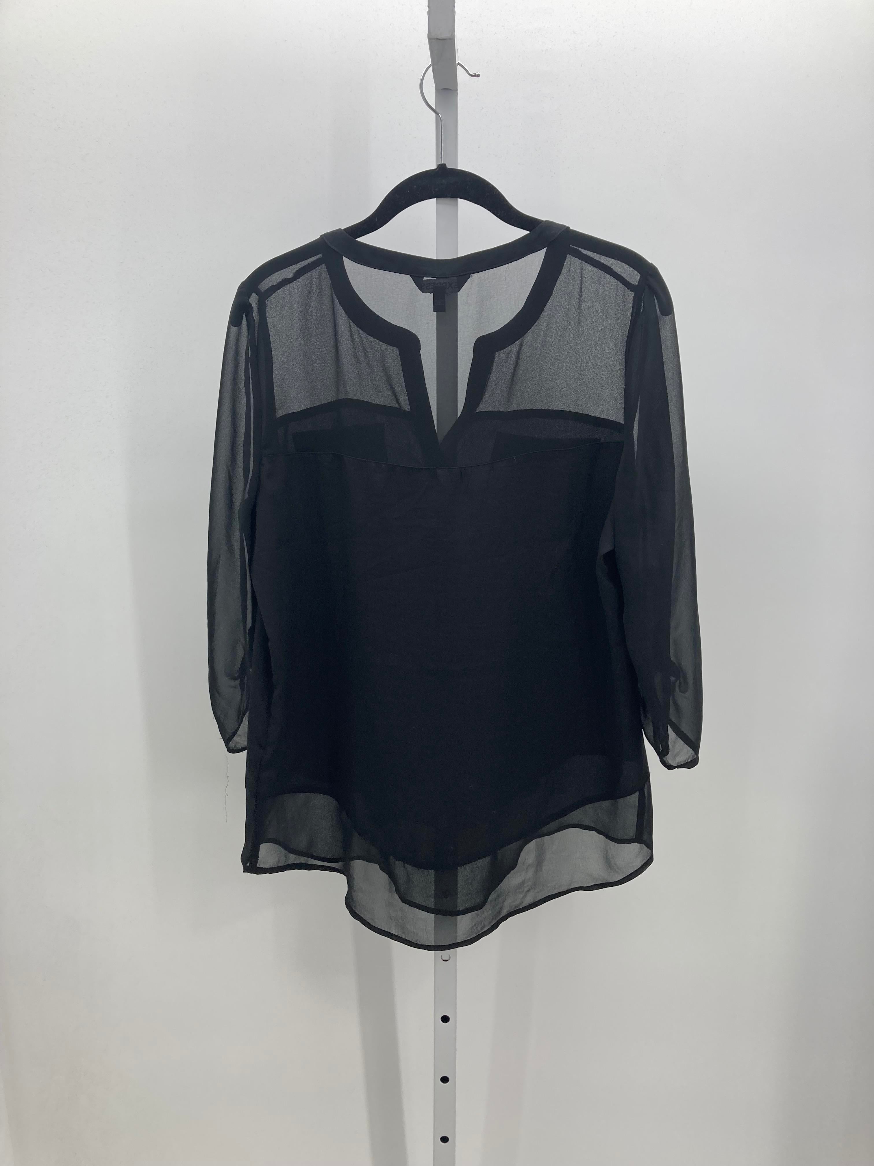 Express Size Medium Misses 3/4 Sleeve Shirt