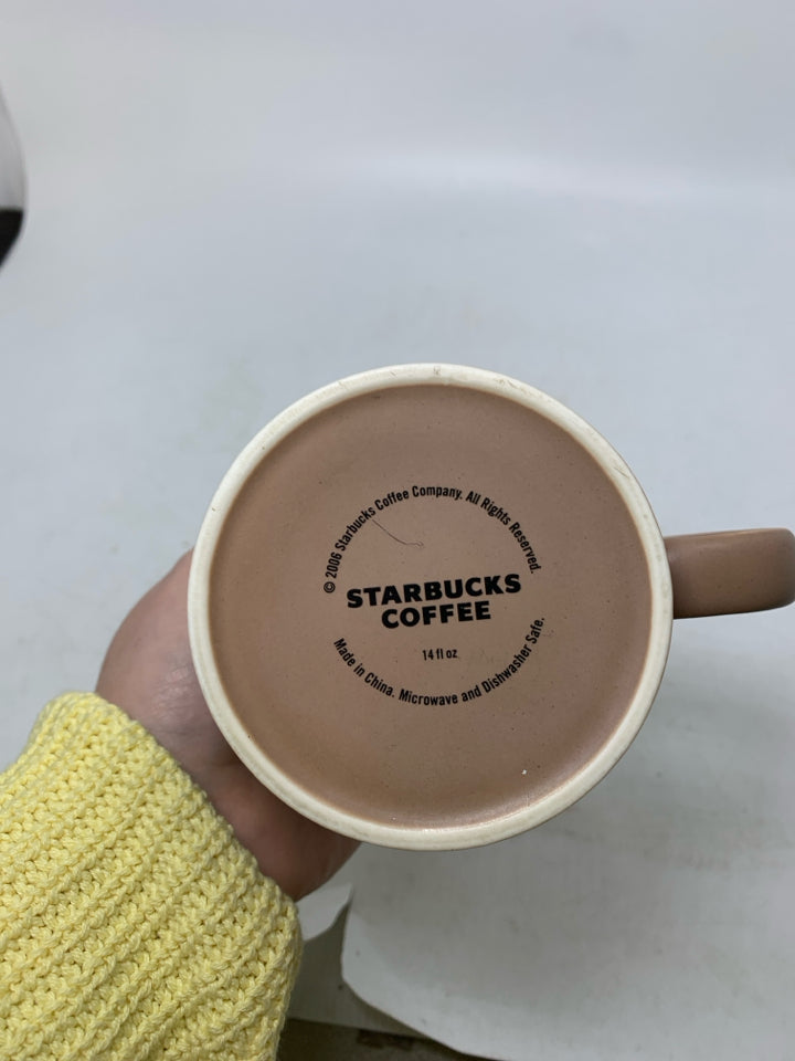 VTG COLOR BLOCK W/ SCRIPT MUG 2006.