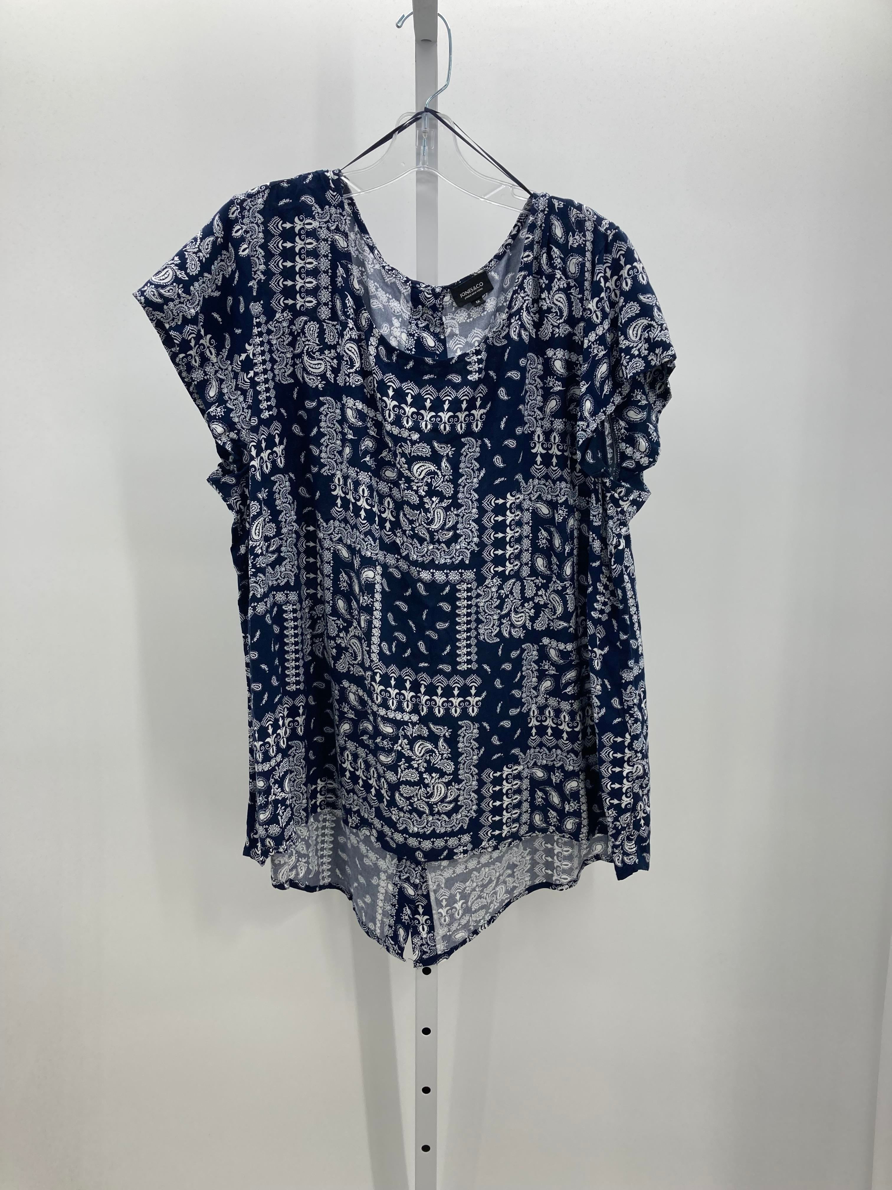Jones & Co Size 1X Womens Short Sleeve Shirt