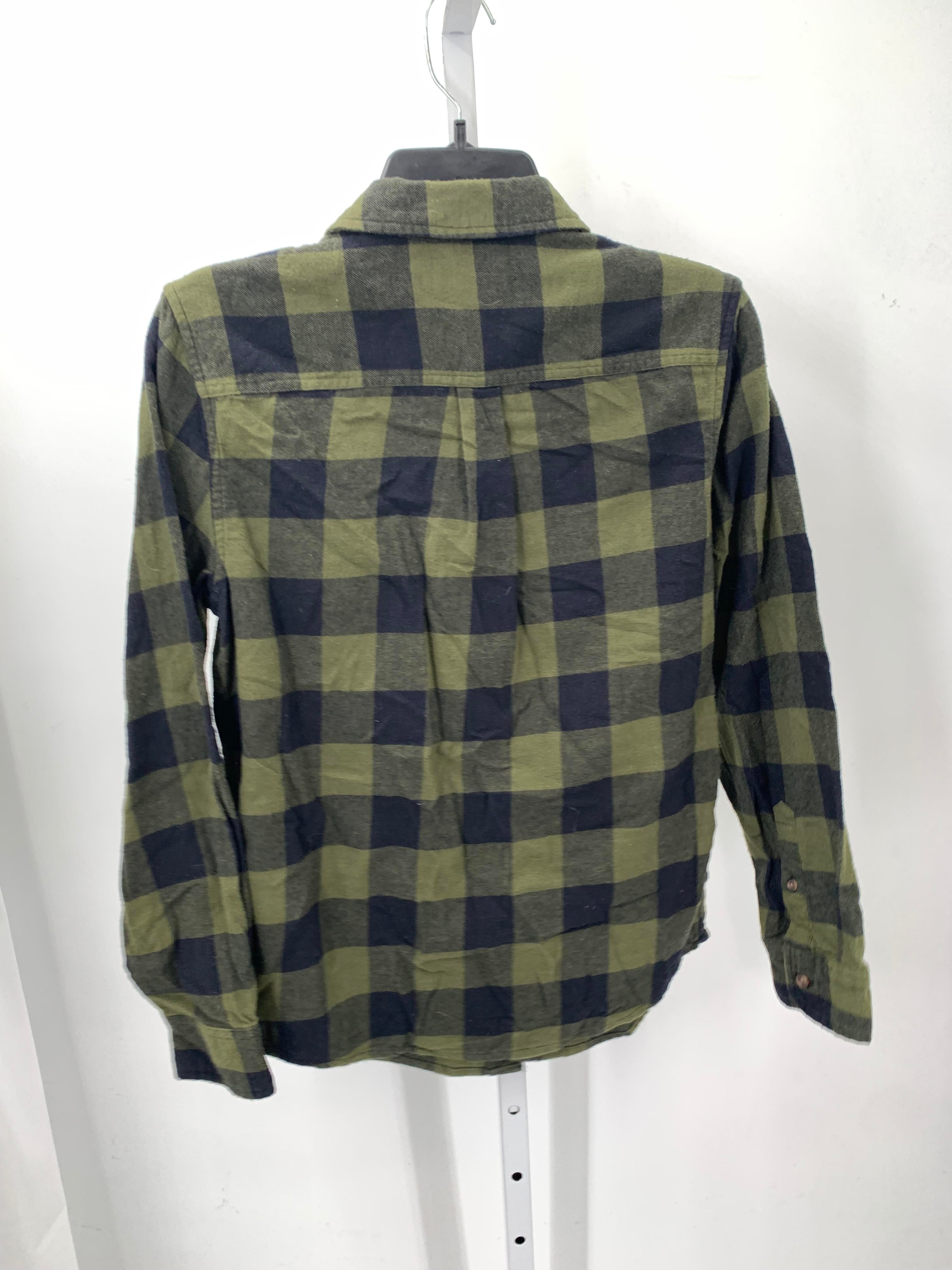 BLACK PLAID BTN DOWN