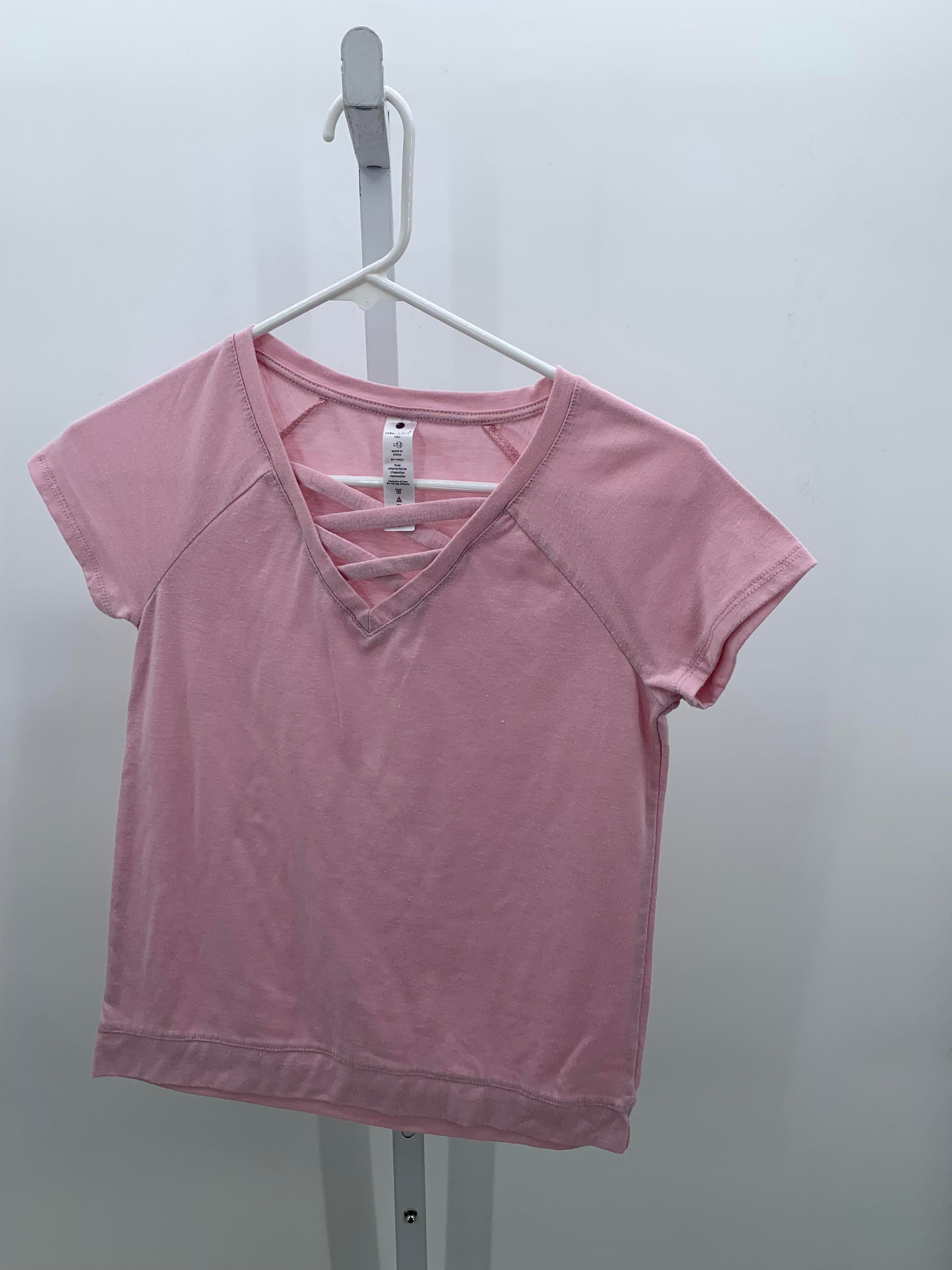 Yogalicious Size 12 Girls Short Sleeve Shirt