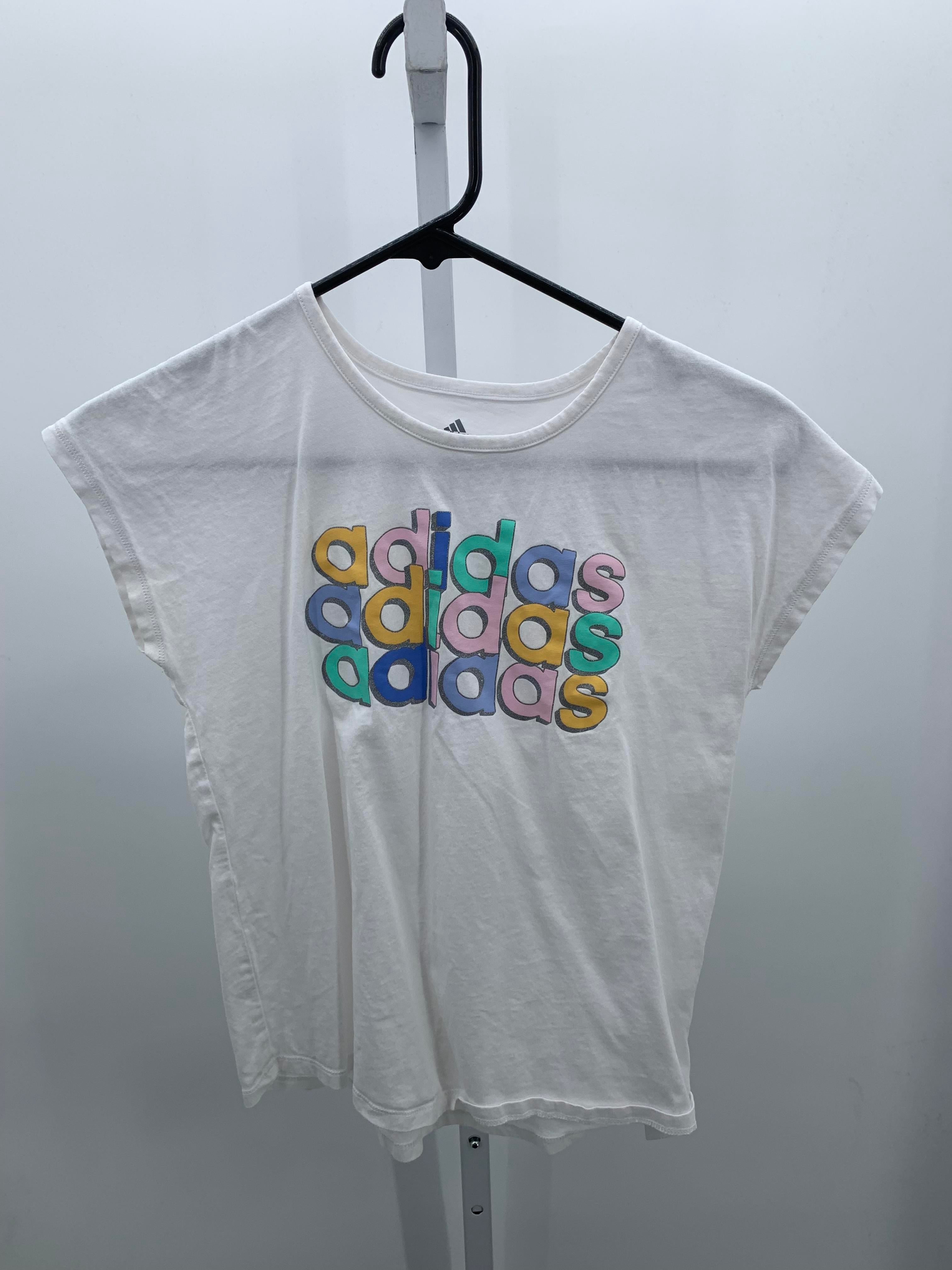 Adidas Size 14 Girls Short Sleeve Shirt