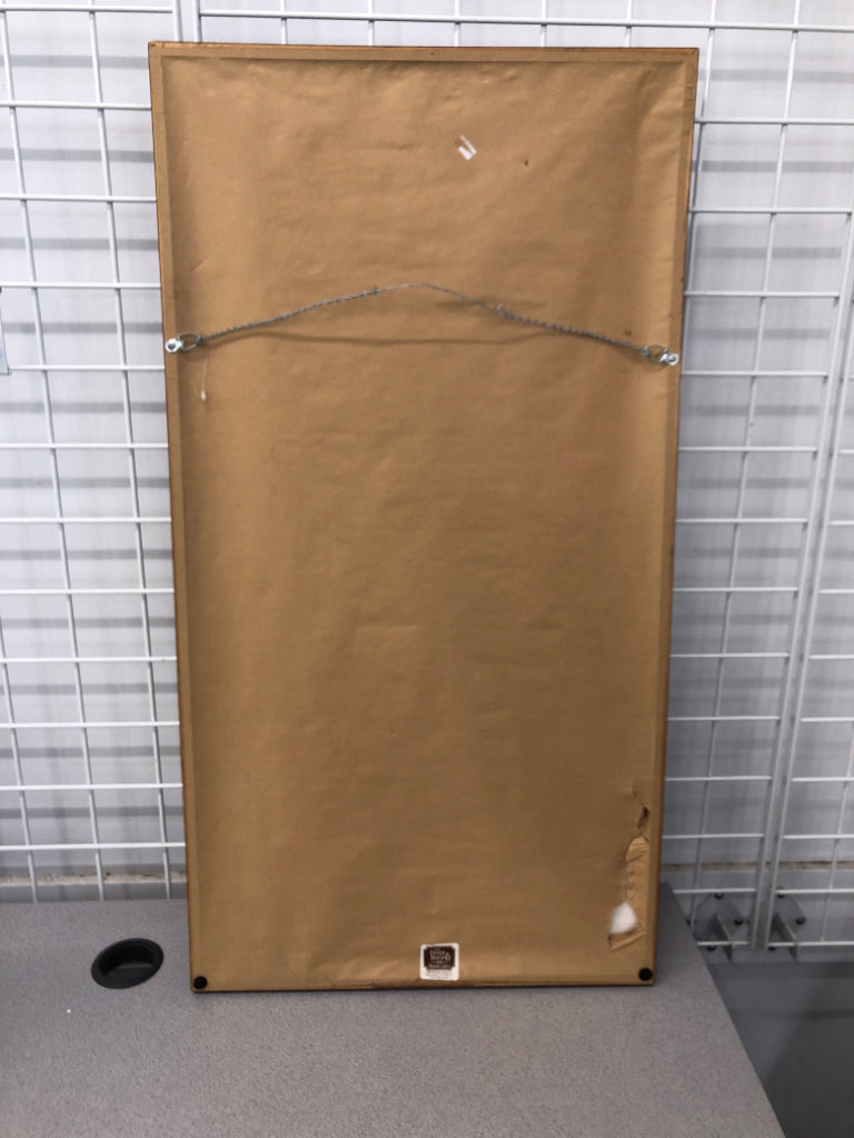 ABSTRACT PEOPLE DANCING IN BROWN FRAME.