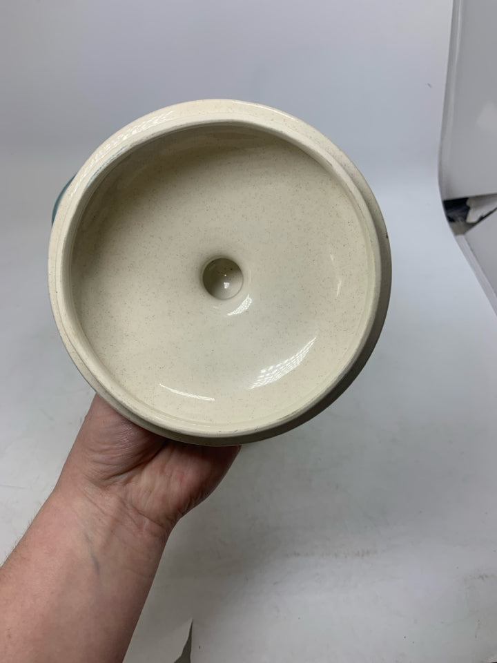 VTG MARMALADE GOOSE APPLE STONEWARE CANISTER.