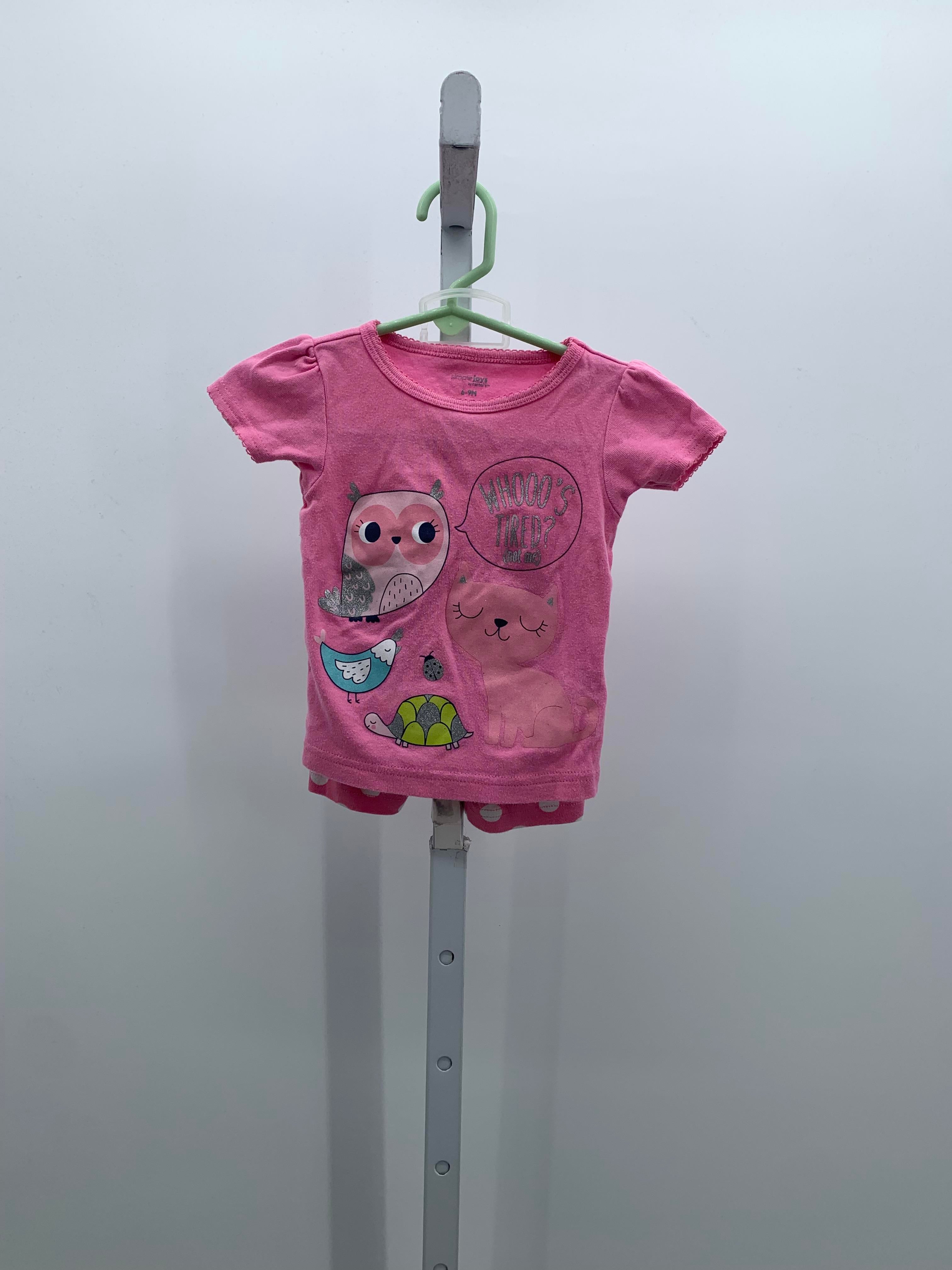 Simple Joys Size 6-9 mon Girls Pajamas