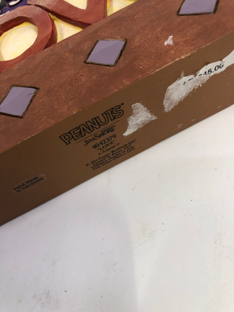 JIM SHORE SNOOPY LOVE FIGURINE.