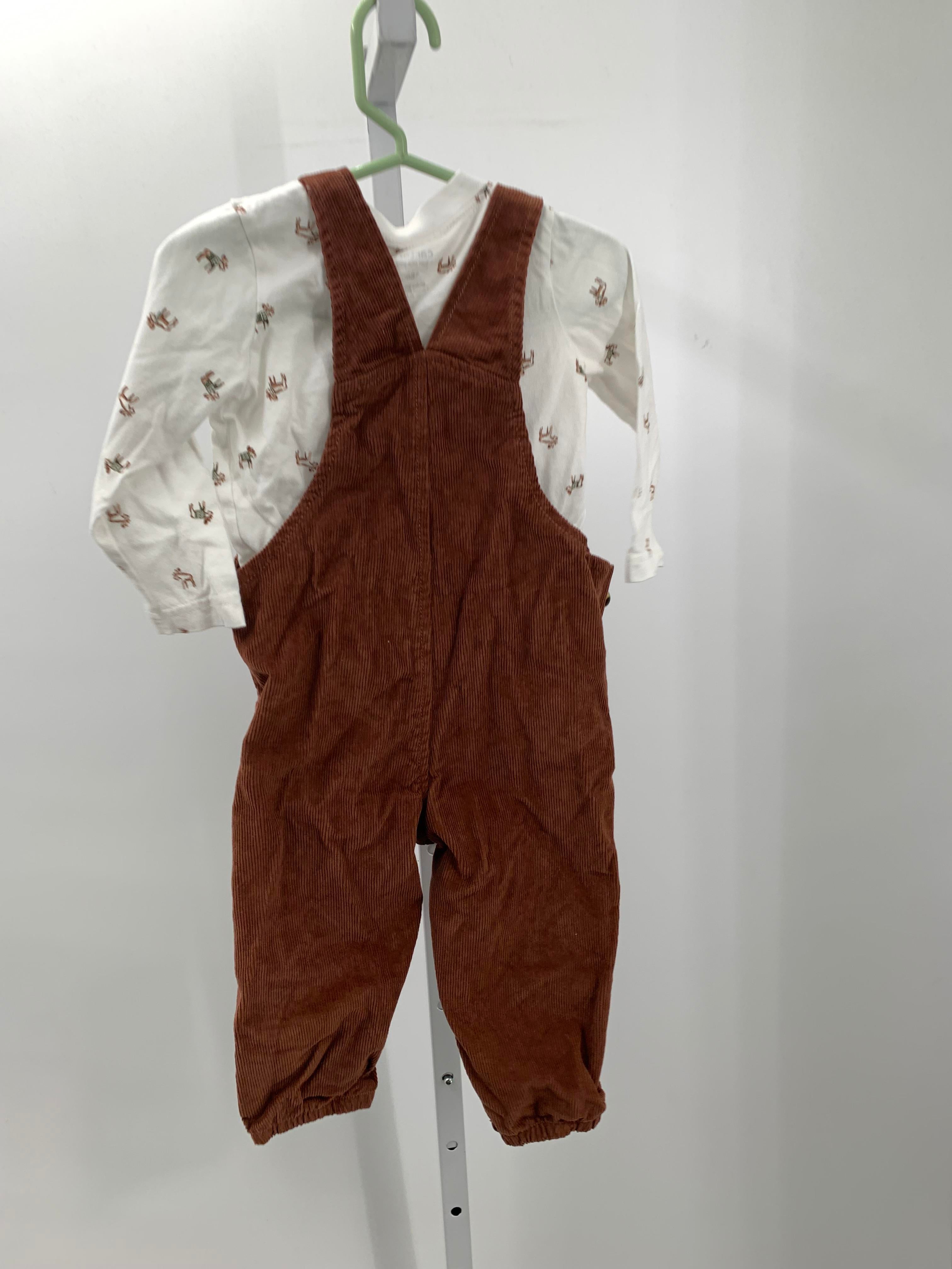 CORDUROY OVERALLS MOOSE SHIRT