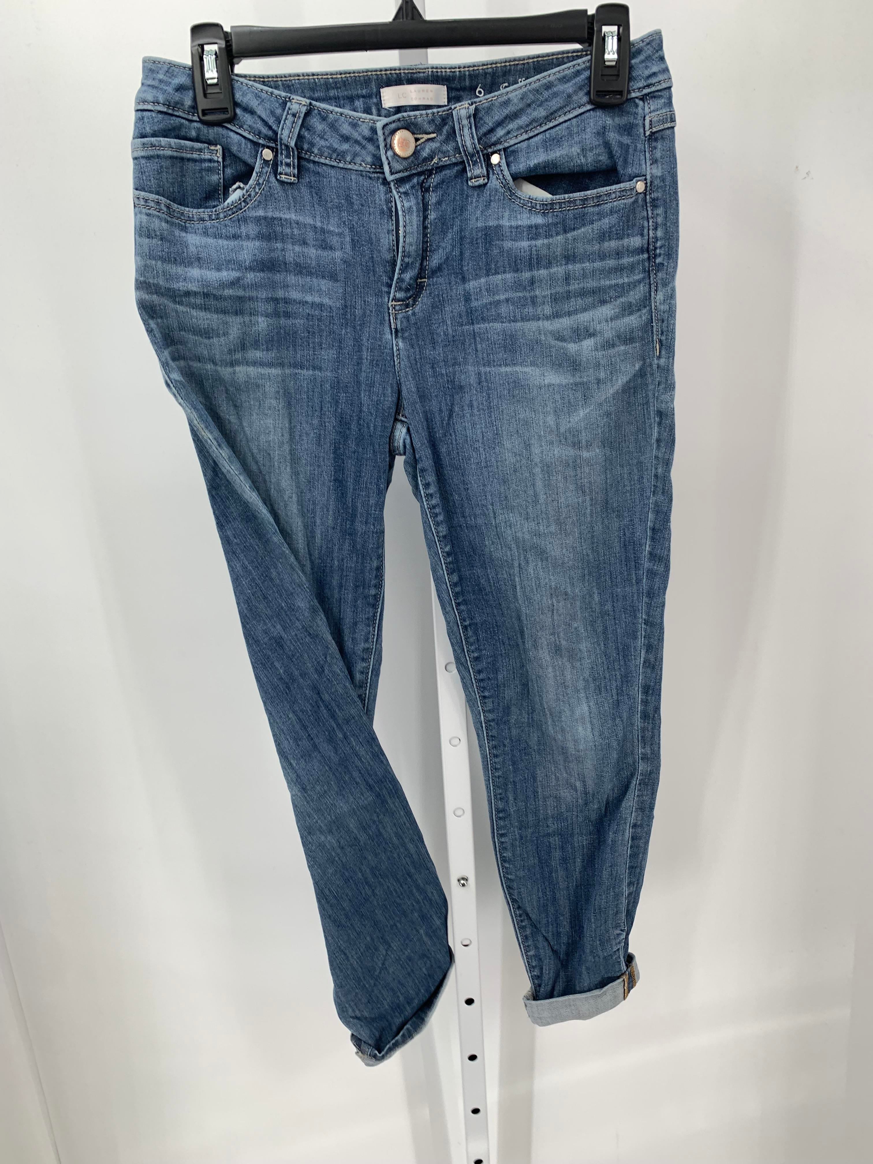 Lauren Conrad Size 6 Misses Cropped Jeans