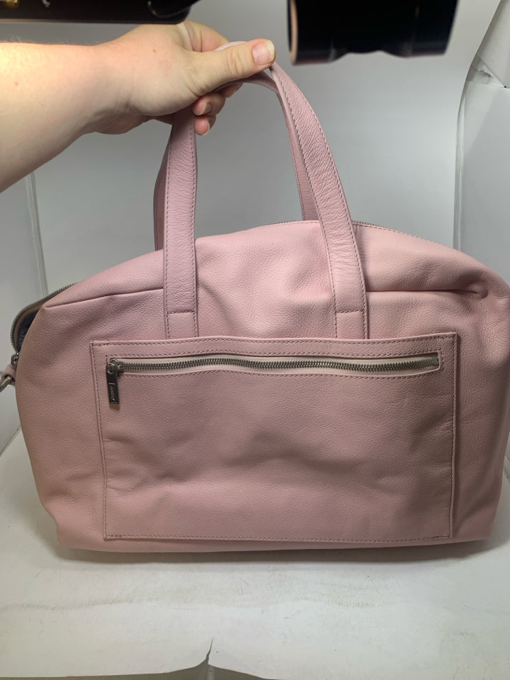 Away The Everyday Bag Pink Leather Duffle Bag *Missing Long Strap