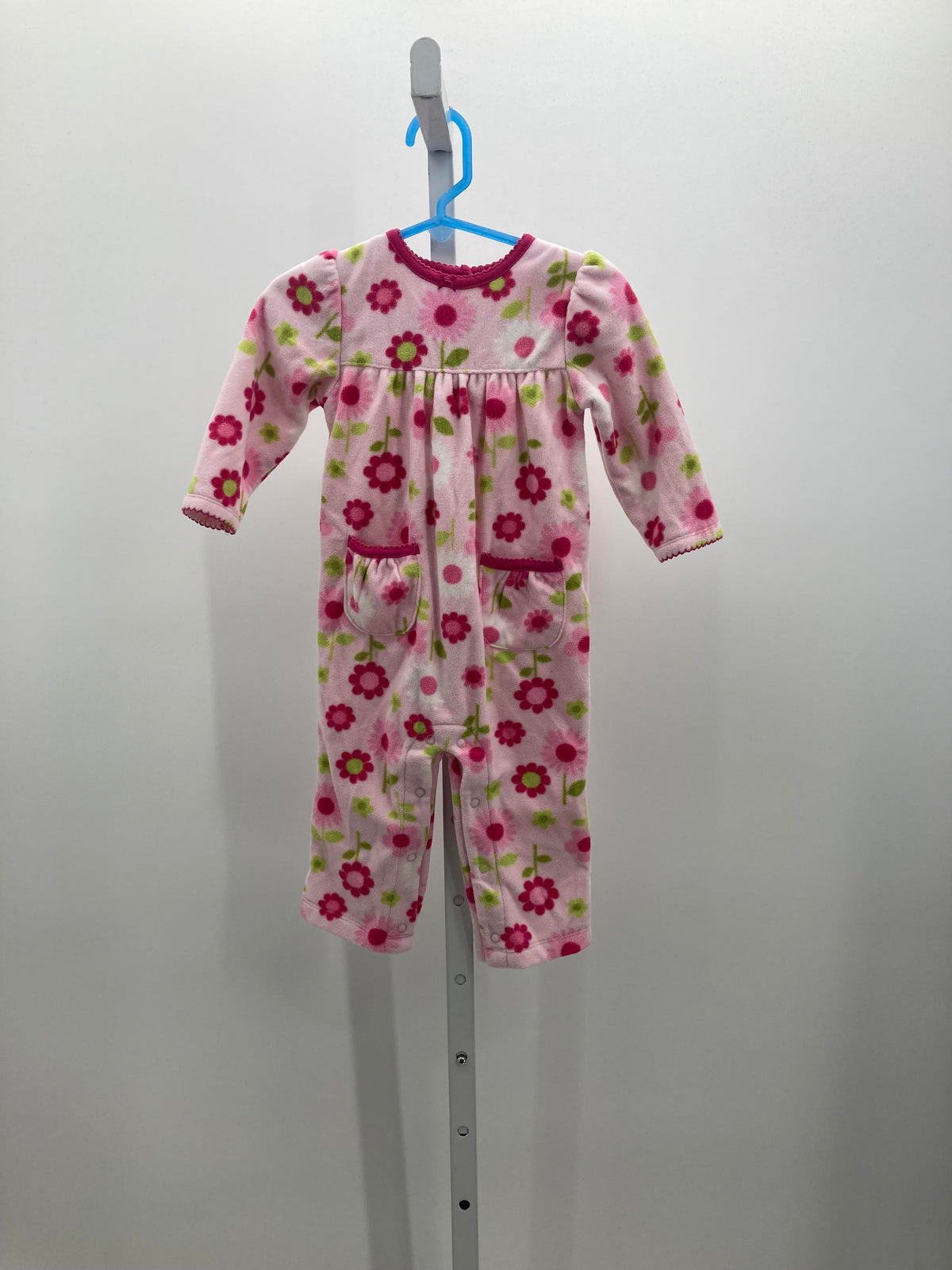 Carters Size 12 Months Girls Long Slv. Romper