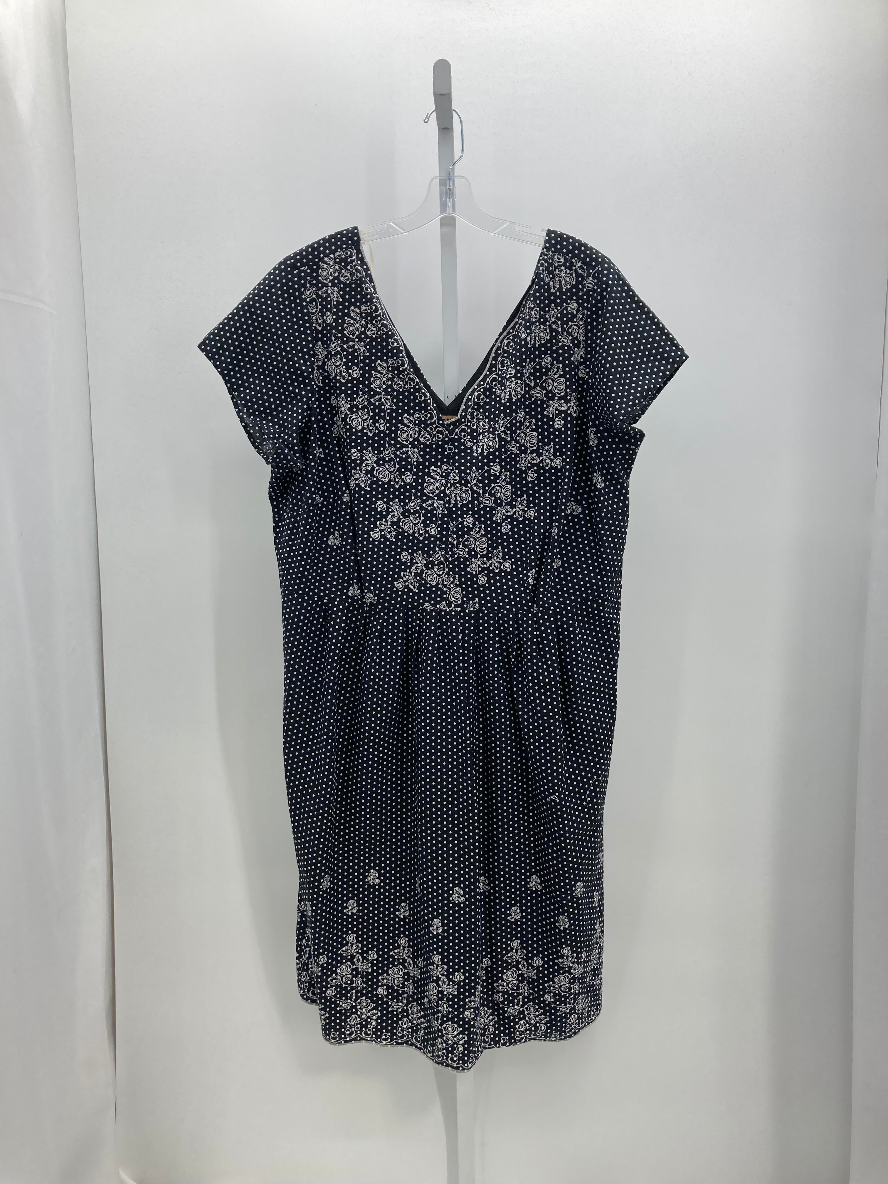 Notations Size 3X Womens Short Sleeve Dress