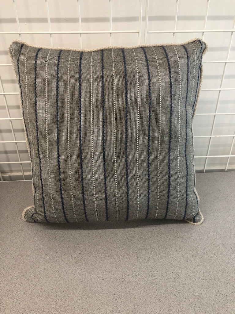 BLUE STRIPE PILLOW.