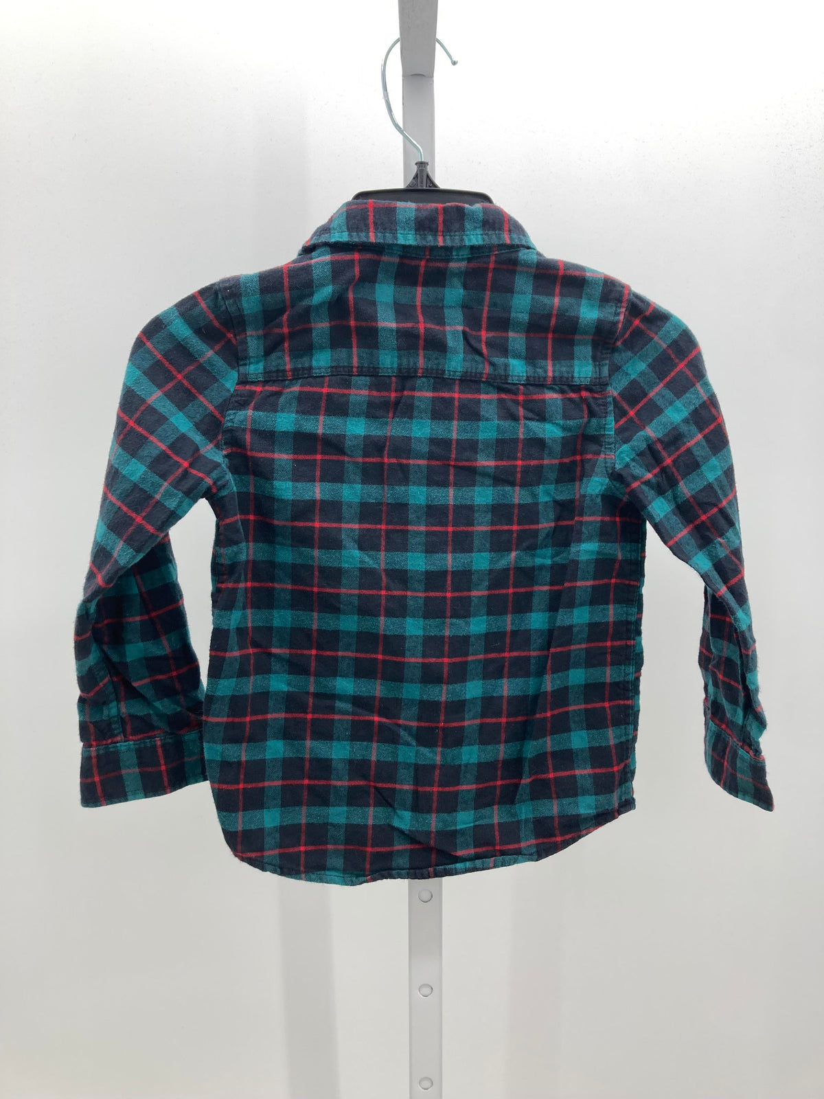 RED PLAID BTN DOWN