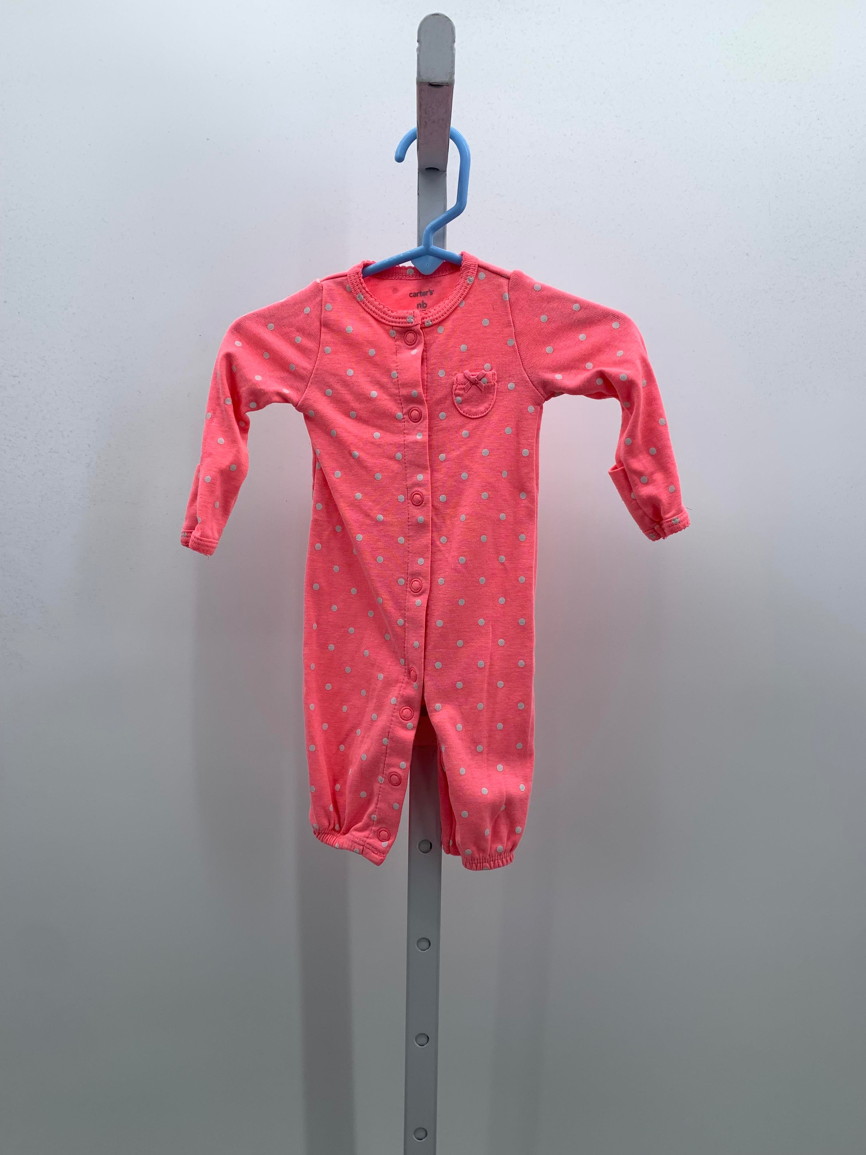 Carters Size Newborn Girls Long Slv. Romper