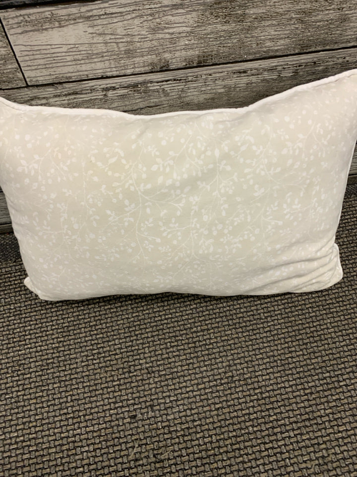 BLESSED CREAM RECTANGLE PILLOW.