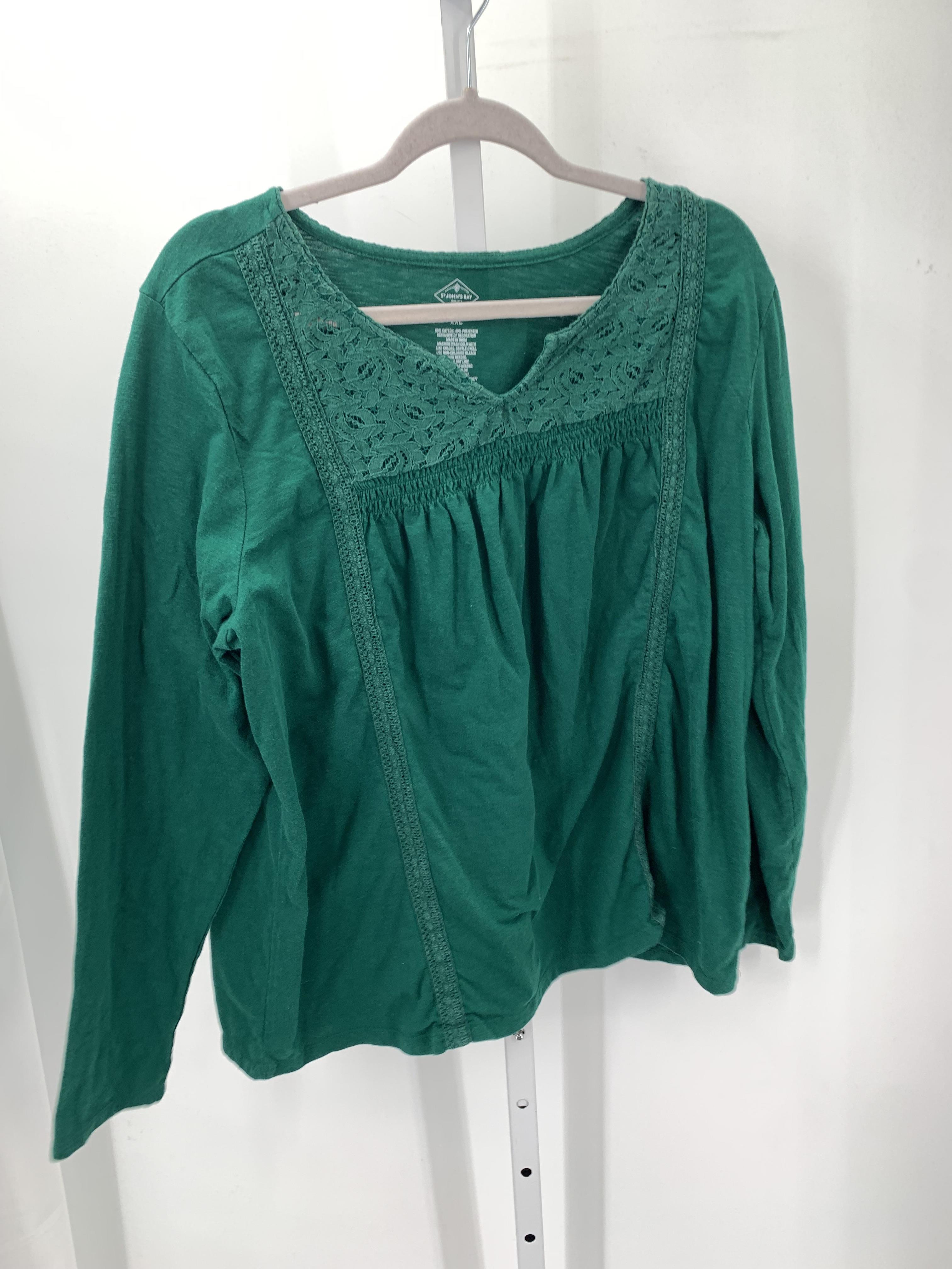 St. Johns Bay Size XXL Misses Short Sleeve Shirt