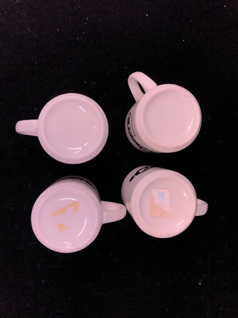 4 CHEERS BOSTON MUGS.