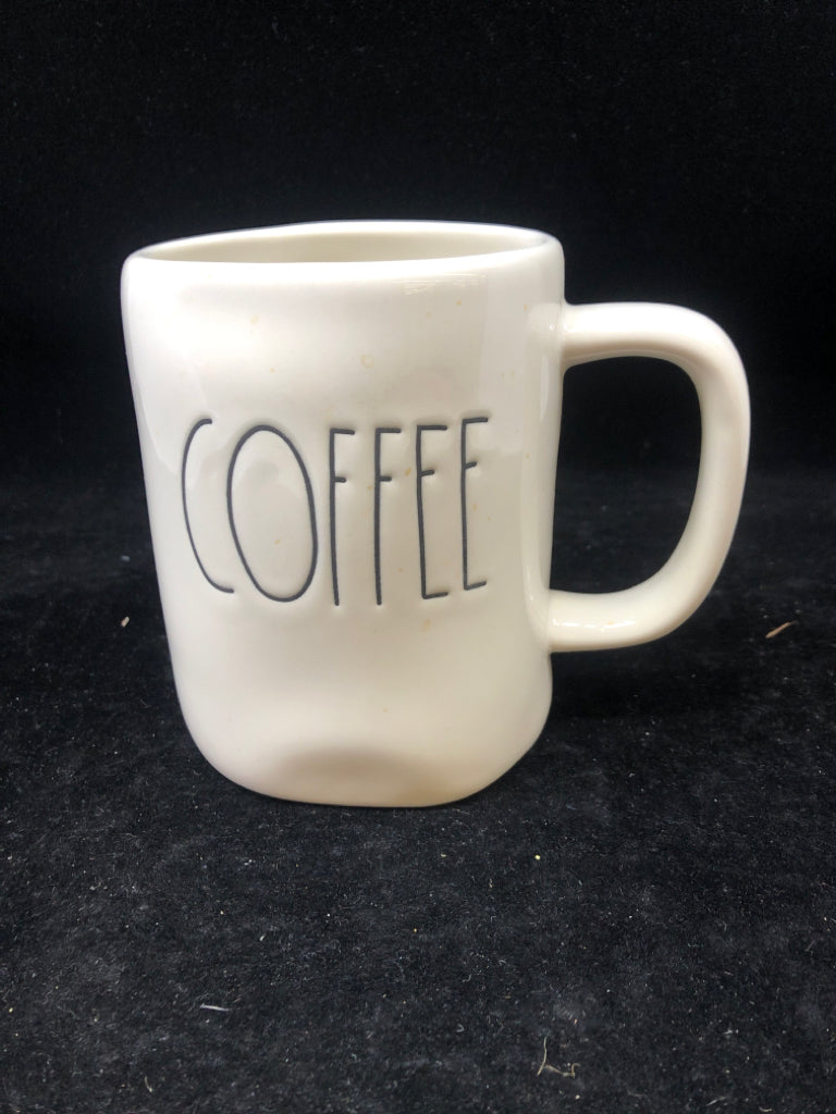 RAE DUNN COFFEE WHITE MUG.