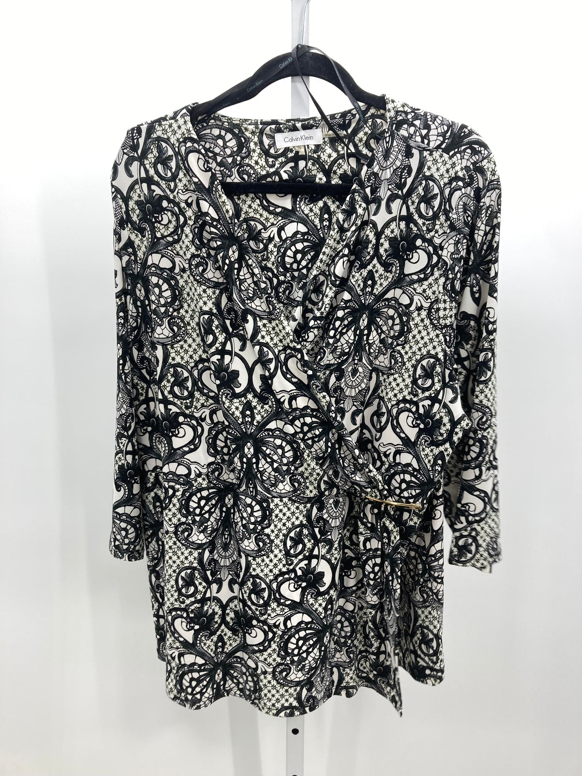 Calvin Klein Size 2X Womens 3/4 Sleeve Shirt