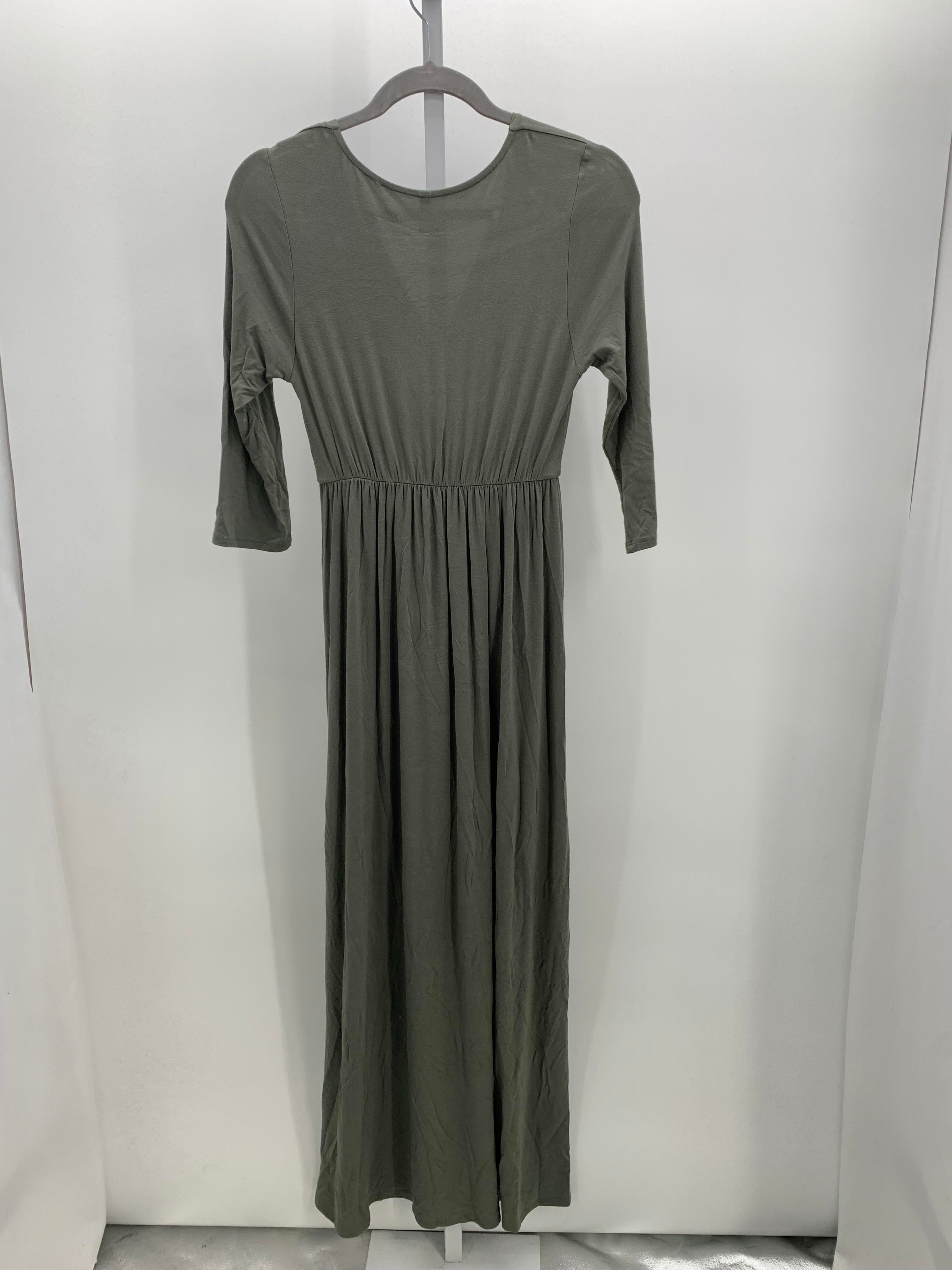Mother Bee Green Size Small Maternity Long Sleeve Dress