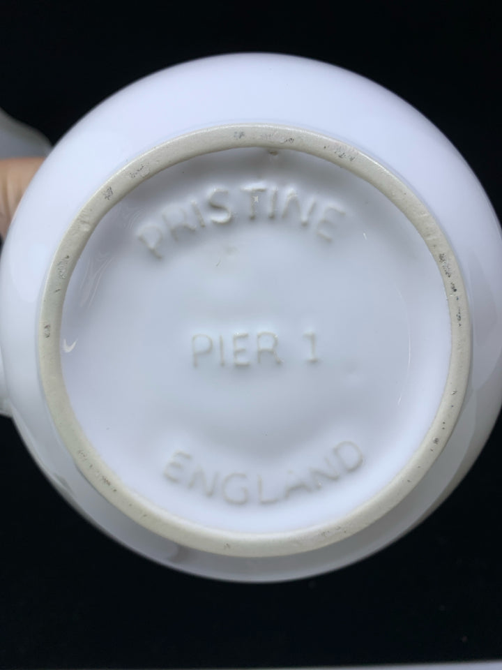 SMALL WHITE TEAPOT.