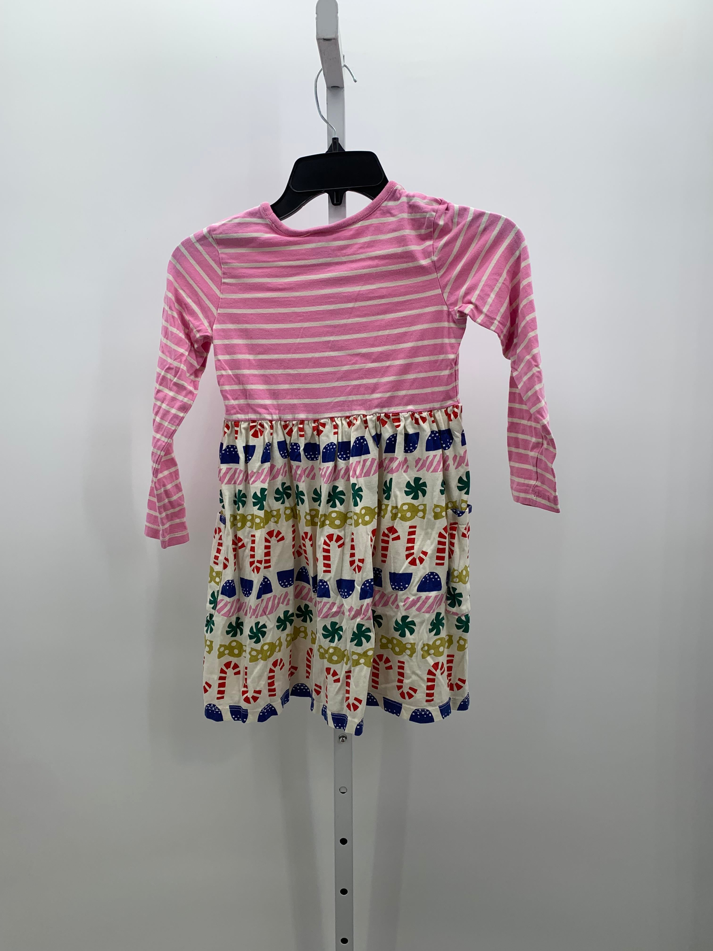 LONG SLV DRESS STRIPES AND BOWS.