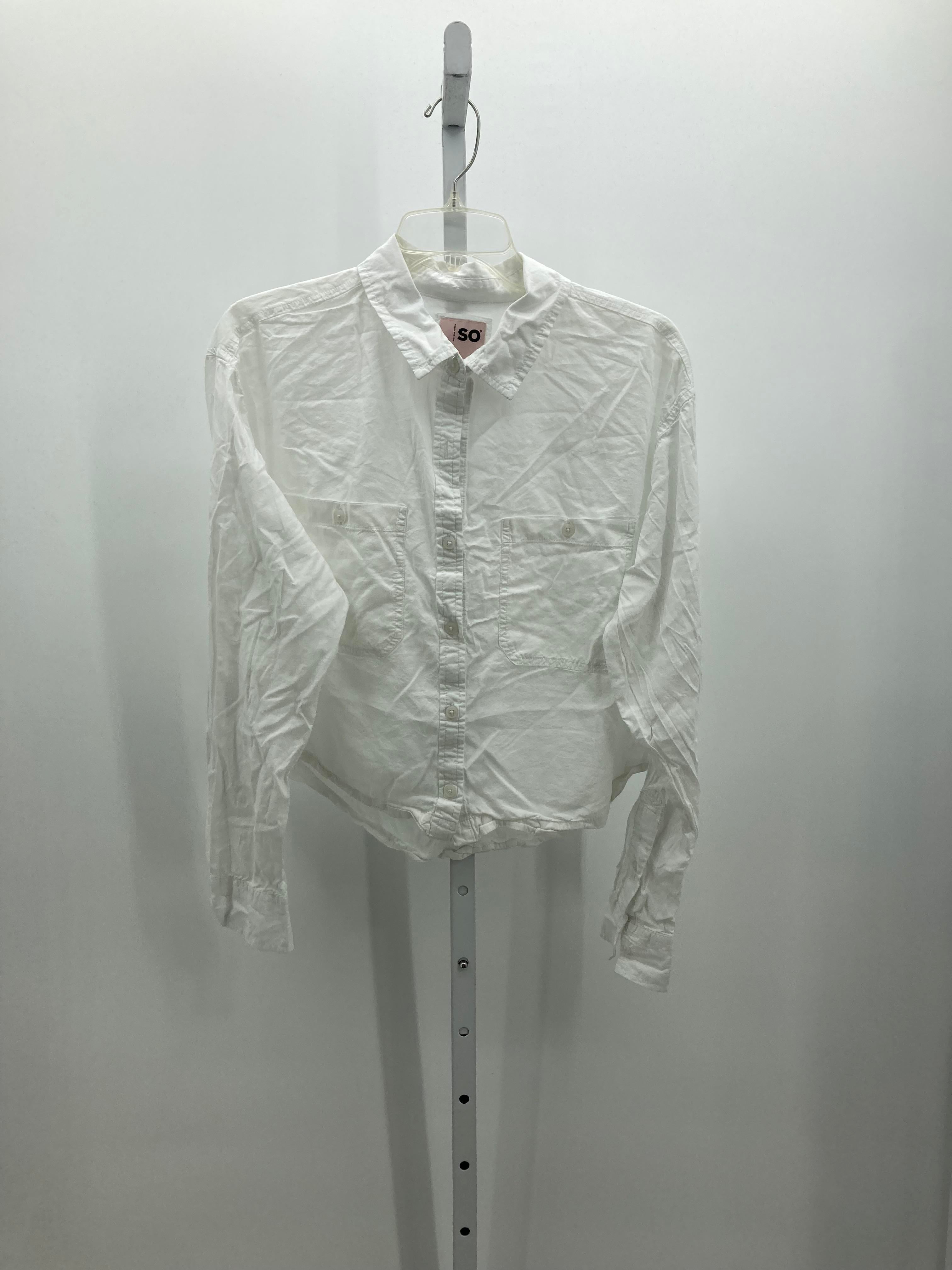 SO Size Large Juniors Long Sleeve Shirt