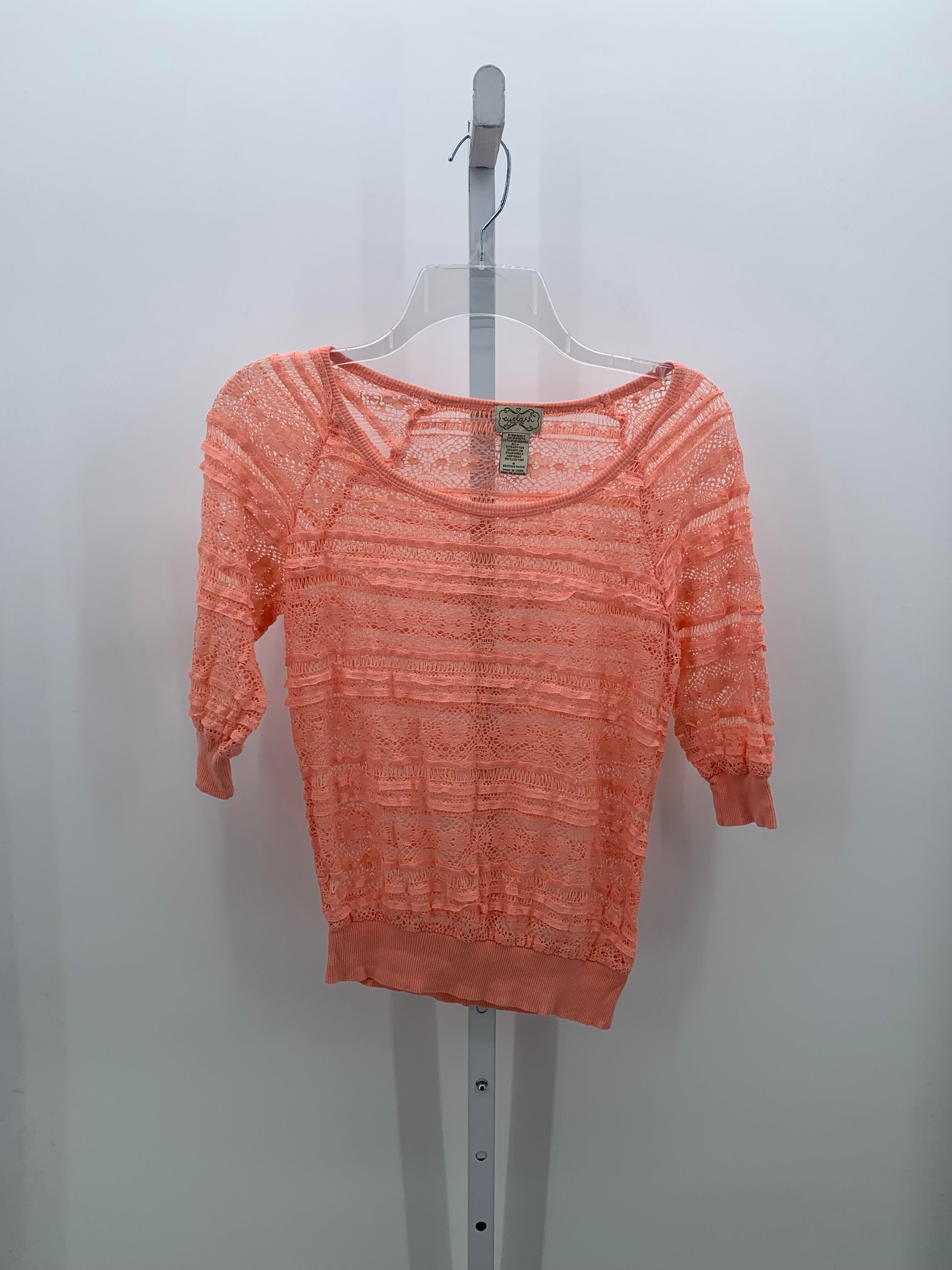 Eyelash Size Small Juniors Short Sleeve Shirt