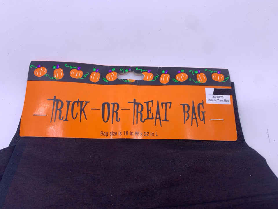 NWT BLACK/ORANGE TRICK OR TREAT BAG.