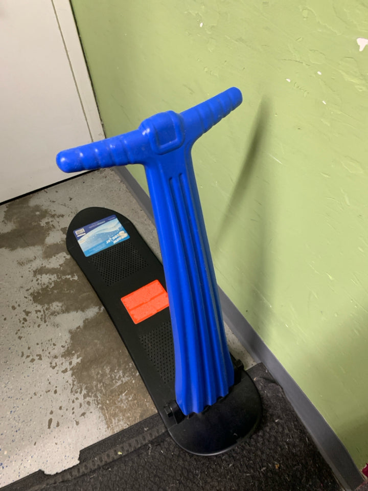 Slippery Racer Kids Foldable Downhill Winter Ski Scooter Snow Sled, Blue