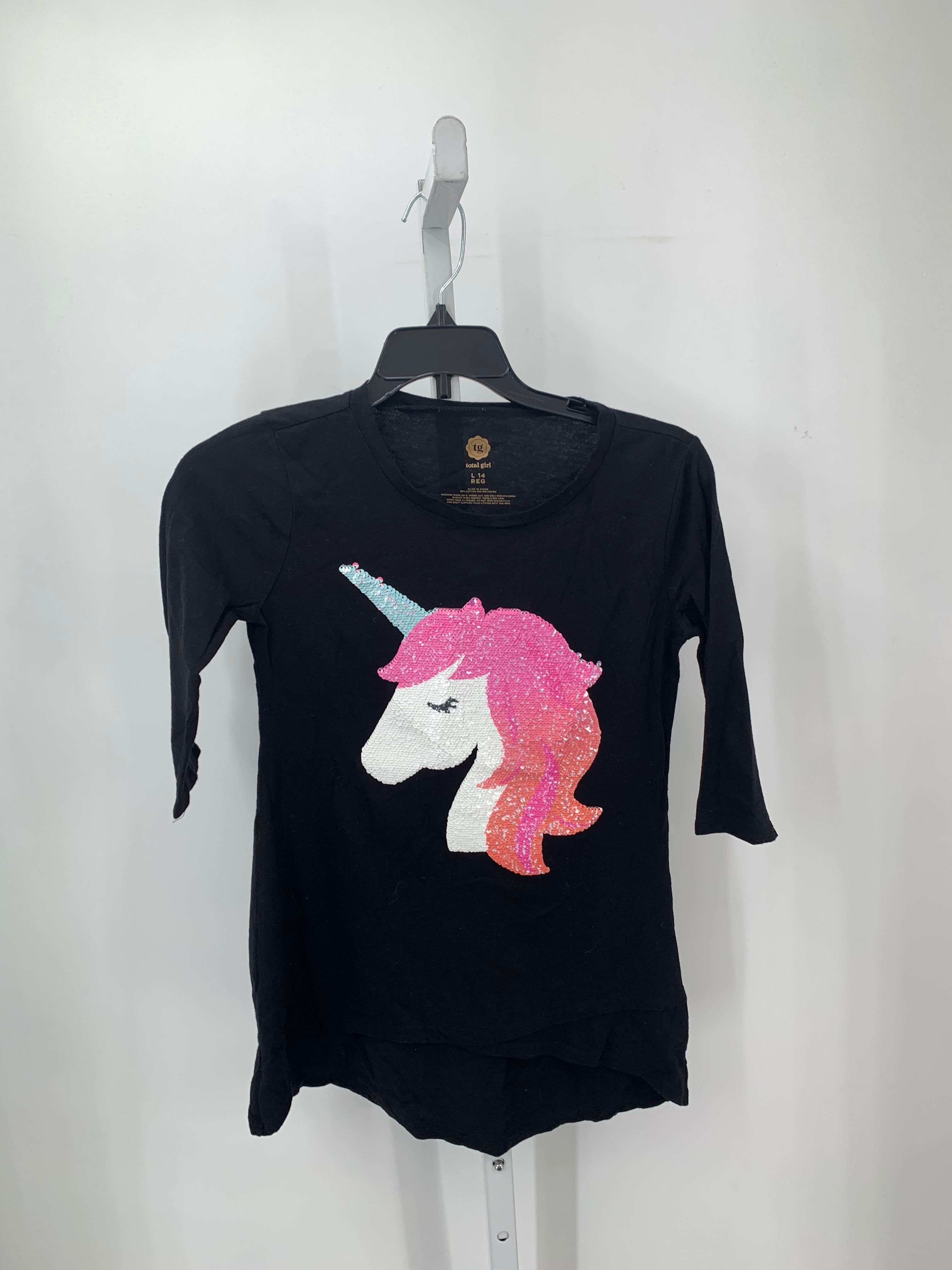 Total Girl Size 14 Girls 3/4 Sleeve Shirt