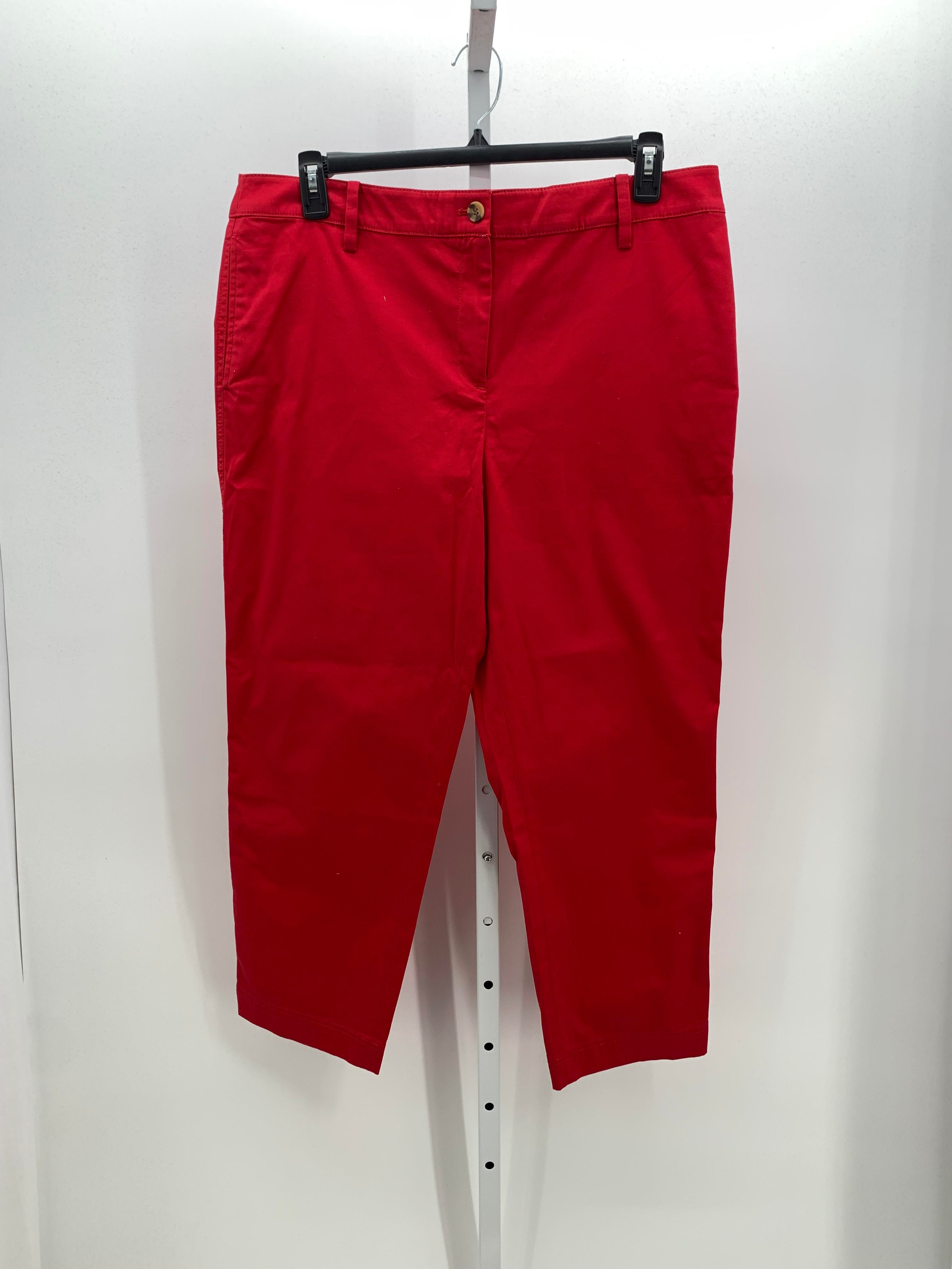 Talbots Size 16 Misses Cropped Pants