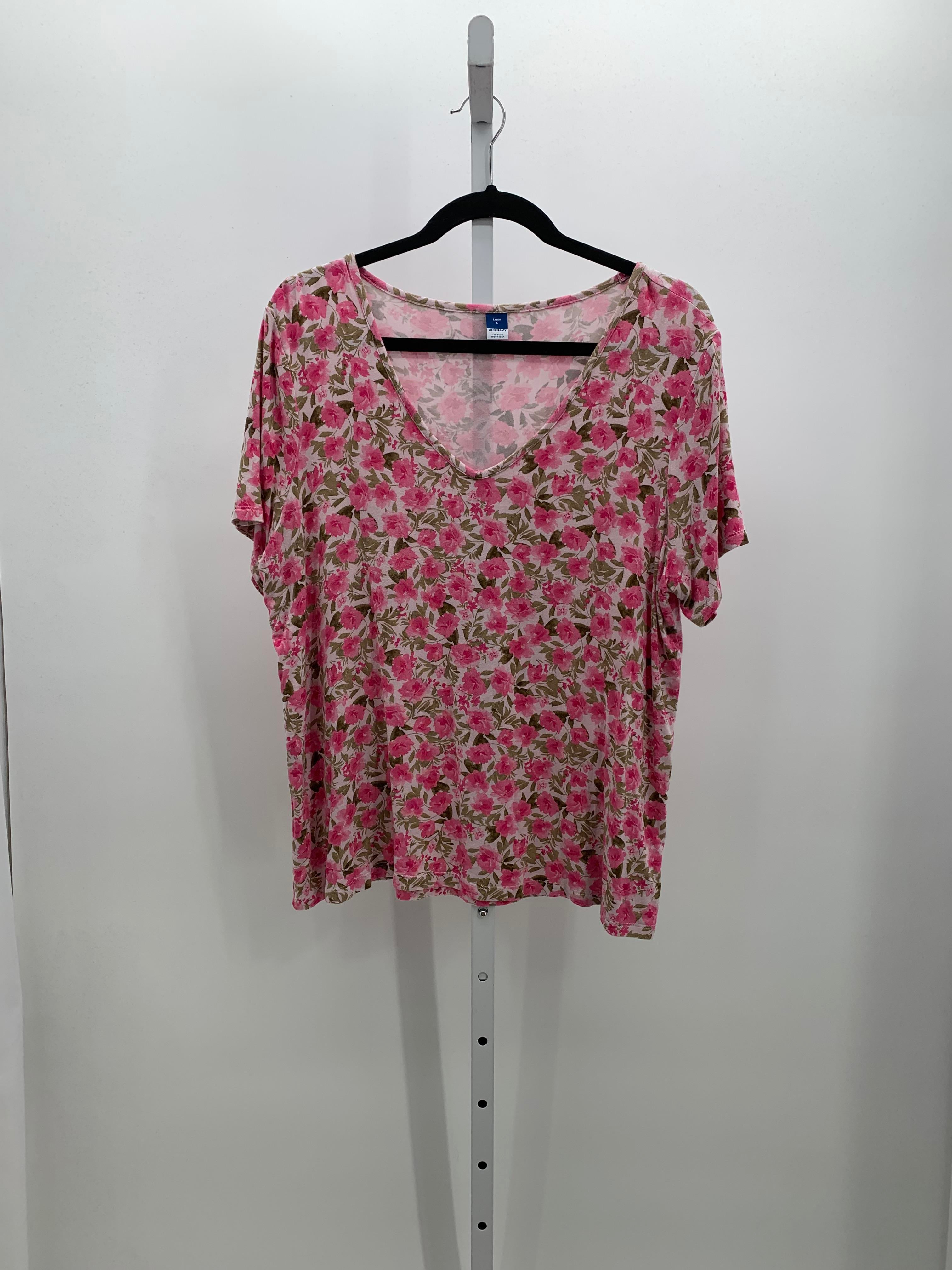 Old Navy Size Large Misses Short Sleeve Shirt