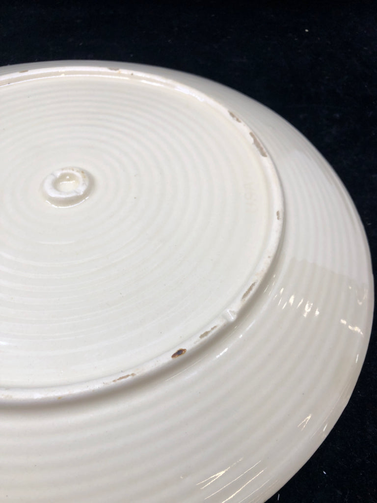 "PIATTO" TAN/BROWN SERVING PLATE.