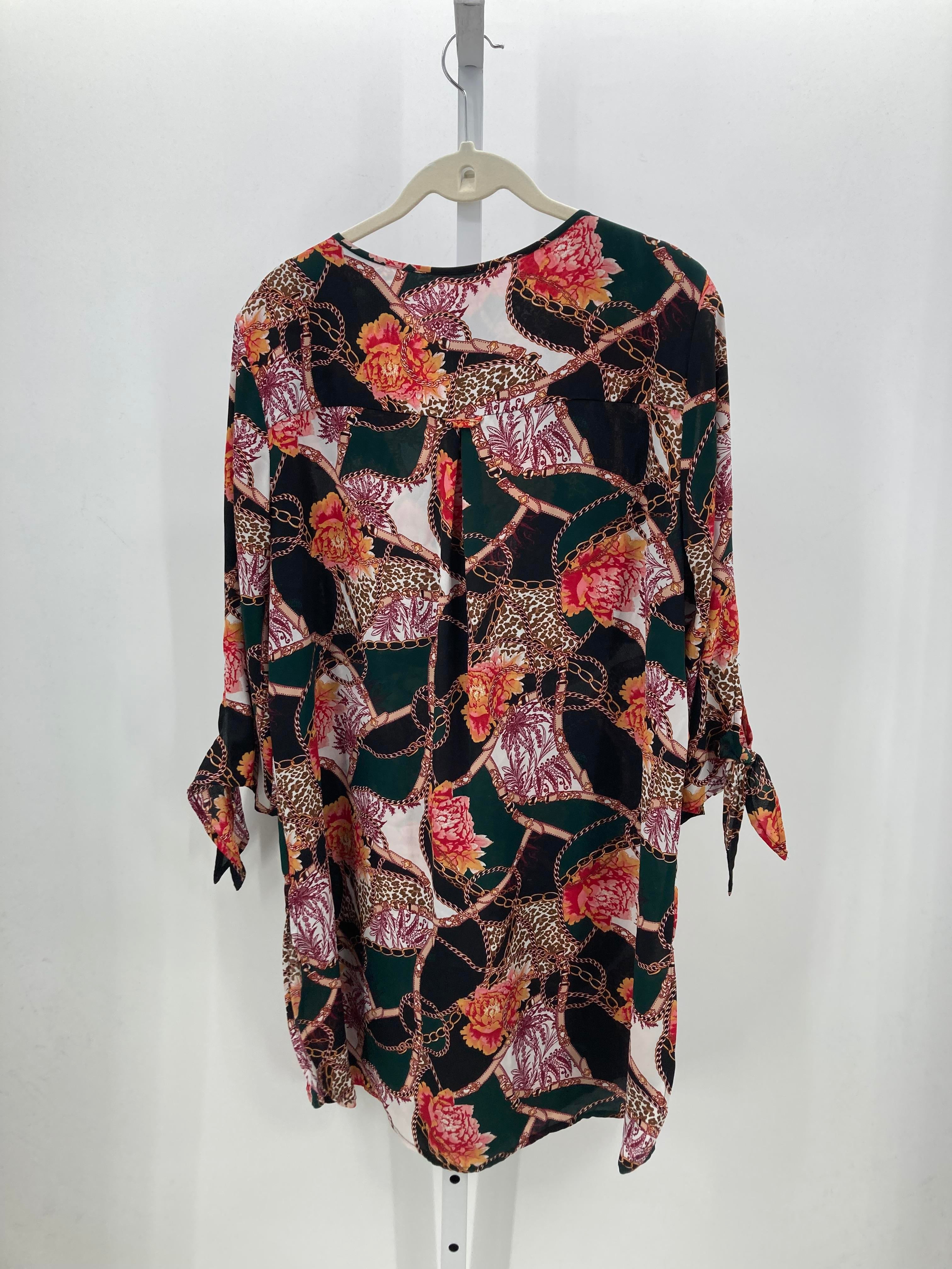 Dress Barn Size Large Misses 3/4 Sleeve Shirt