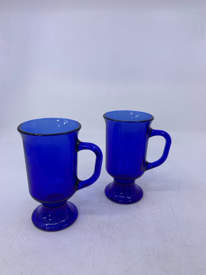 2 FOOTED IRISH COFFEE GLASSES.