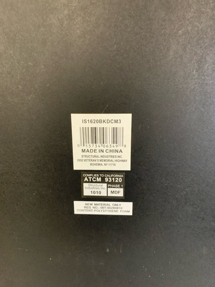 BLACK SHADOWBOX MOUNTING FRAME.