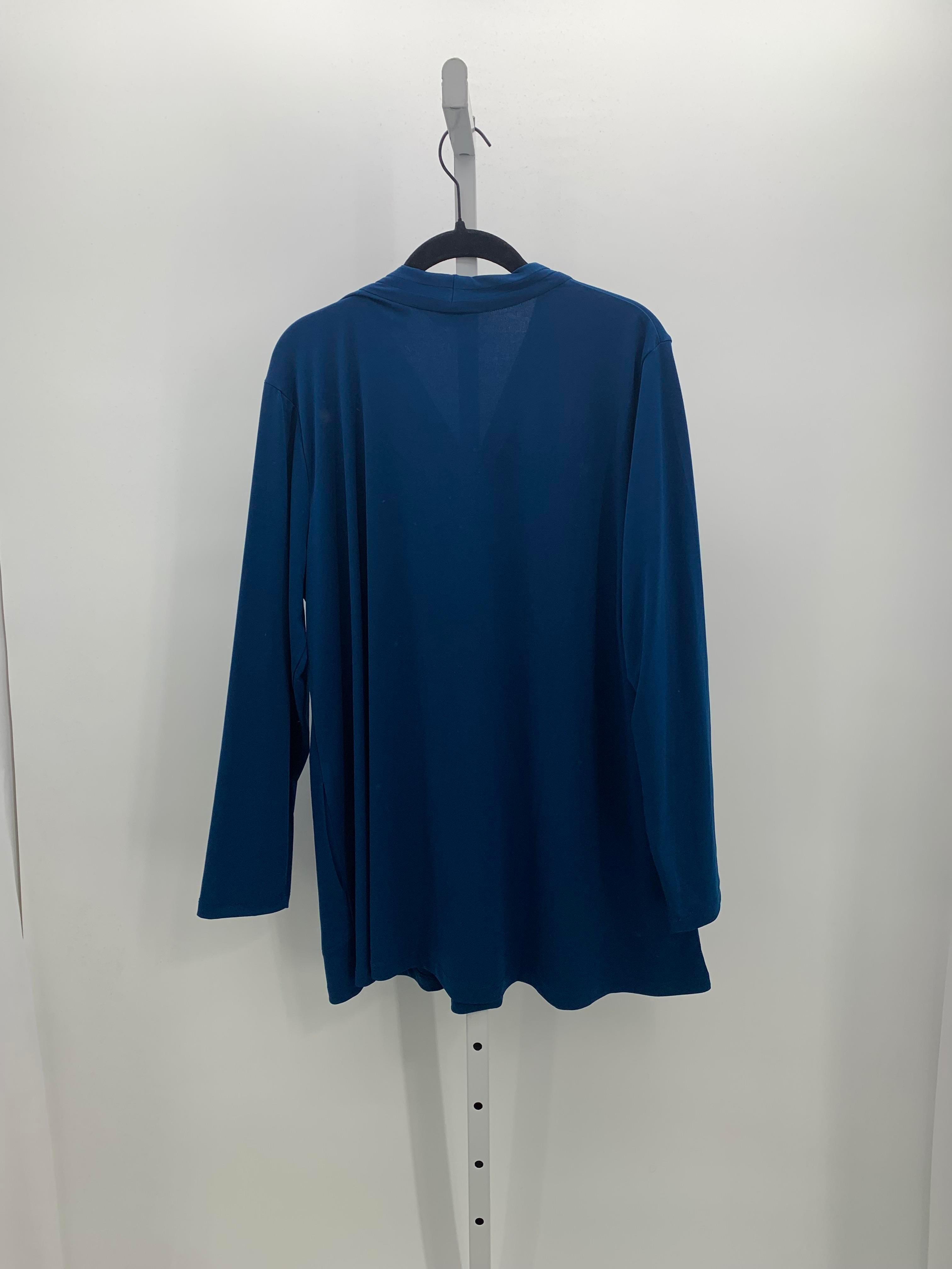 Susan Graver Size X Large Petite Petite Long Sleeve Shirt