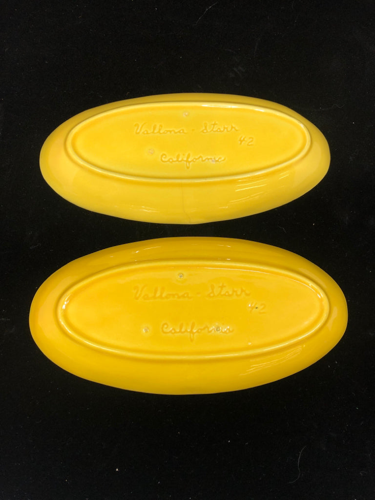 2 VTG CORN ON THE COB BUTTER PLATES.