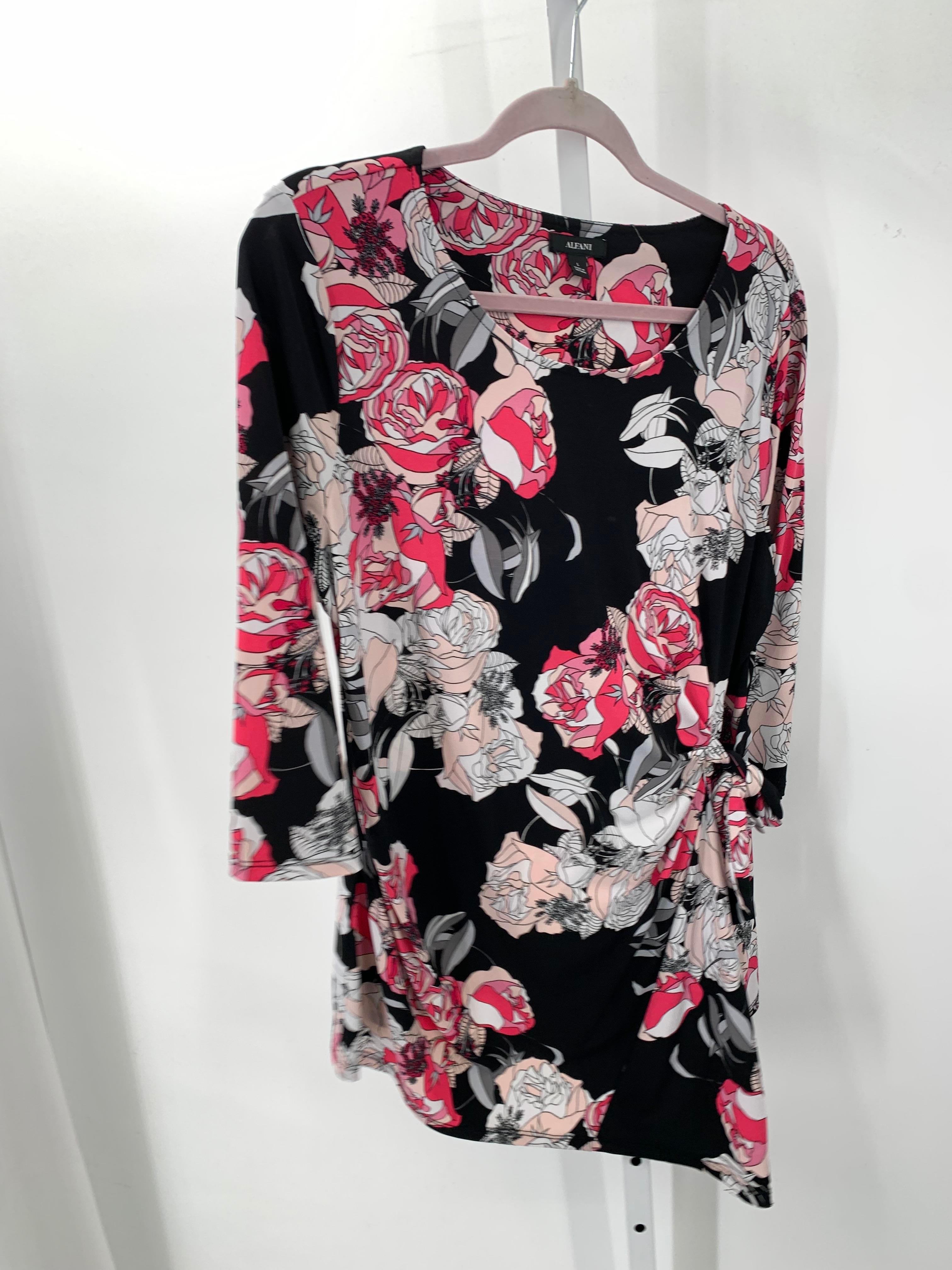 Alfani Size Large Misses 3/4 Sleeve Shirt