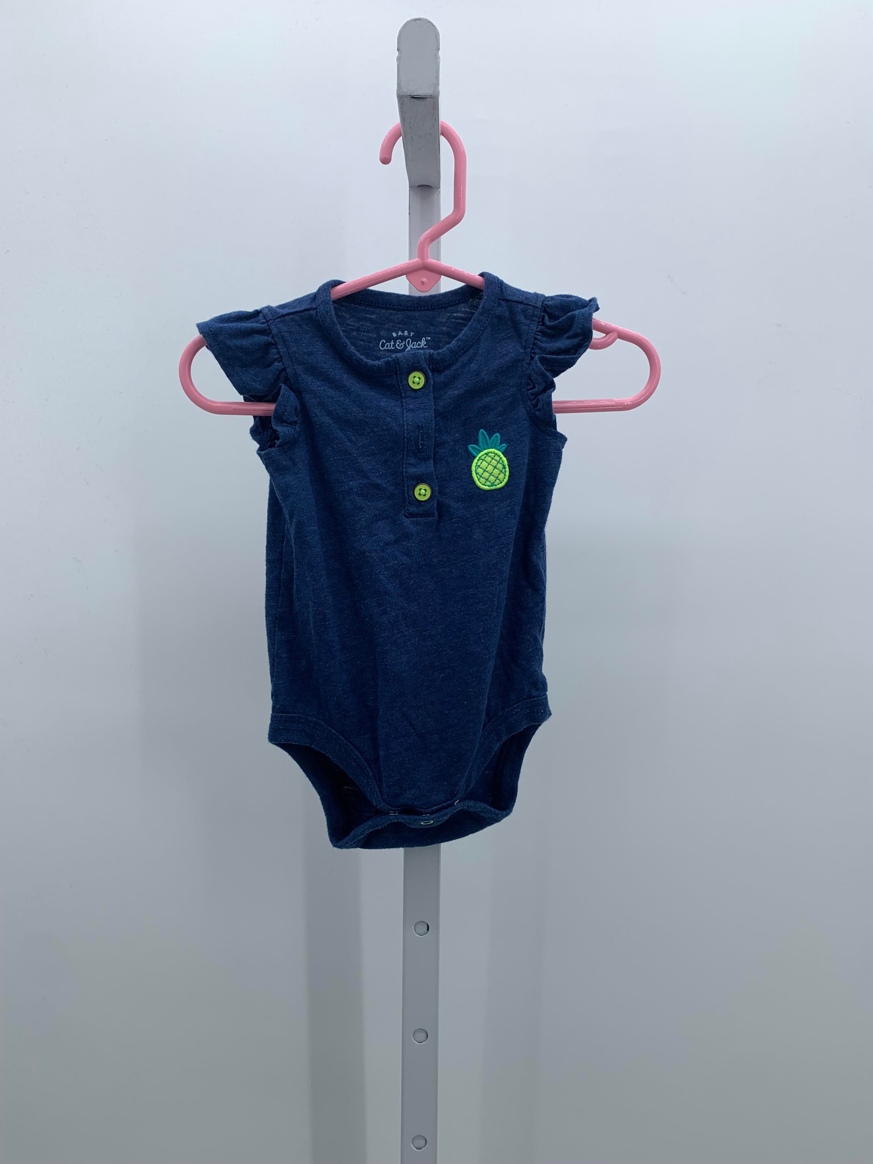Cat & Jack Size 0-3 months Girls Short Sleeve Shirt