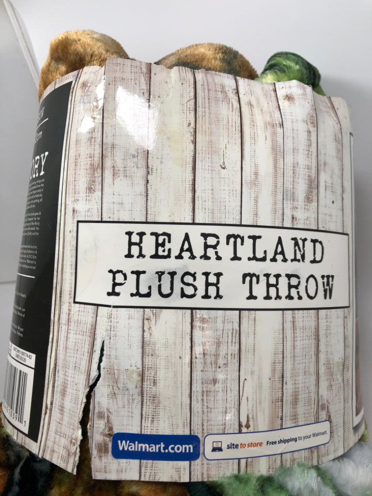 NEW HORSE PLUSH THROW.