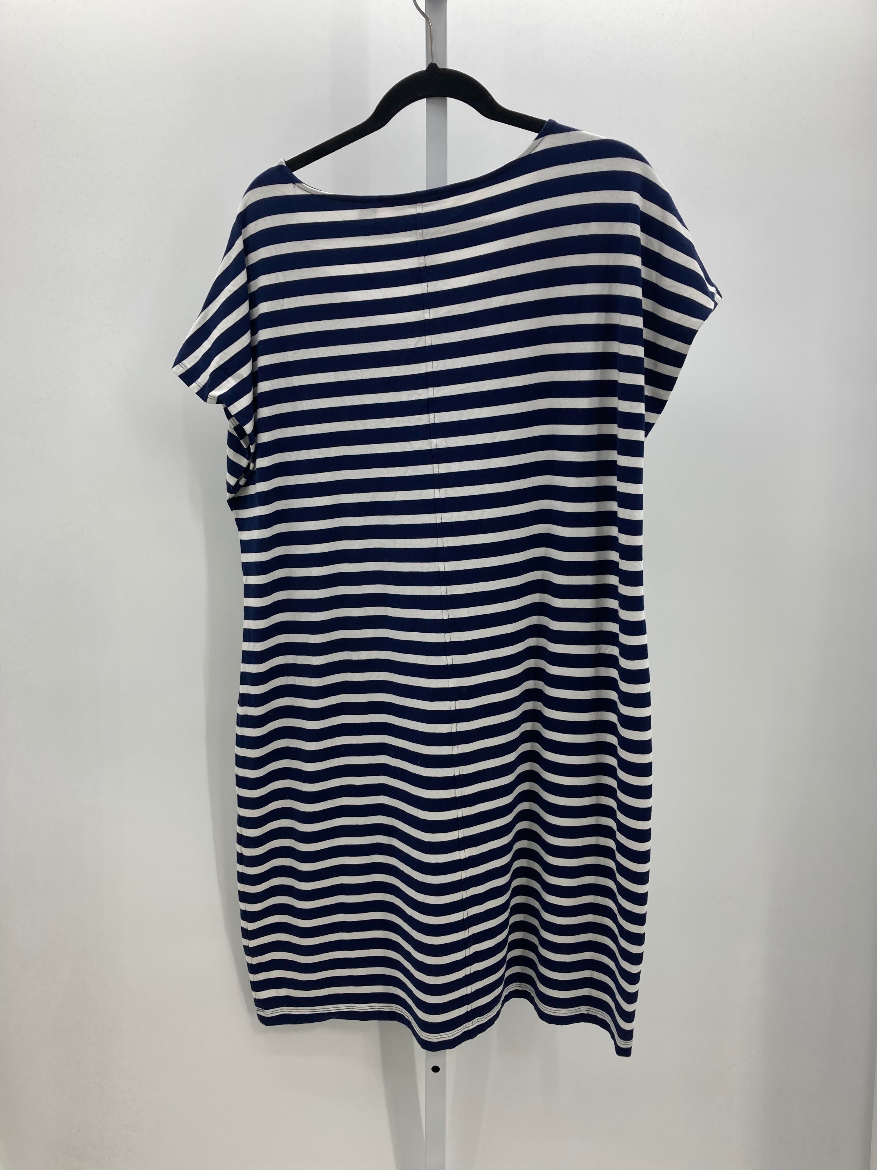 Lands End Size Large Misses Short Sleeve Dress