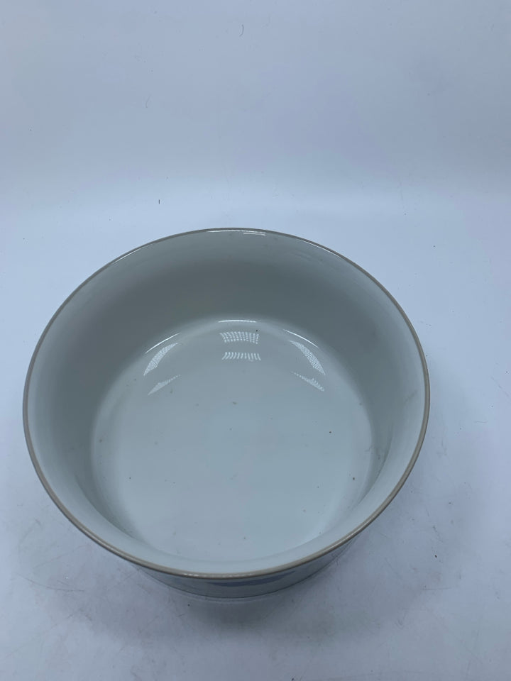 FLORAL SERVER/ CASSEROLE DISH.