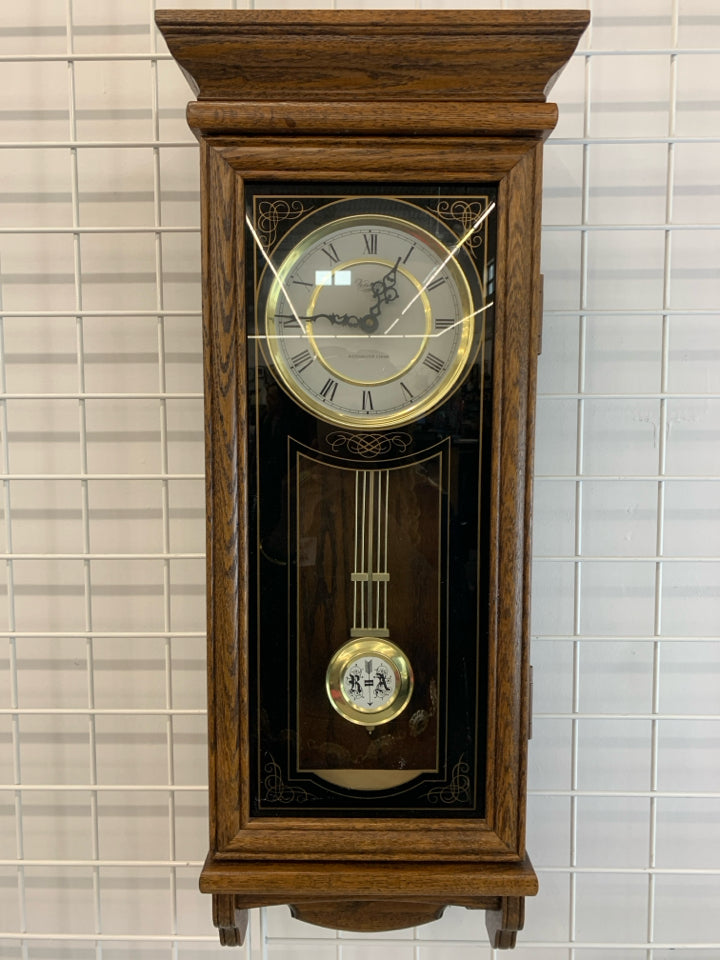 VERSAILLES PENDULUM WALL CLOCK W/WESTMINSTER CHIME.