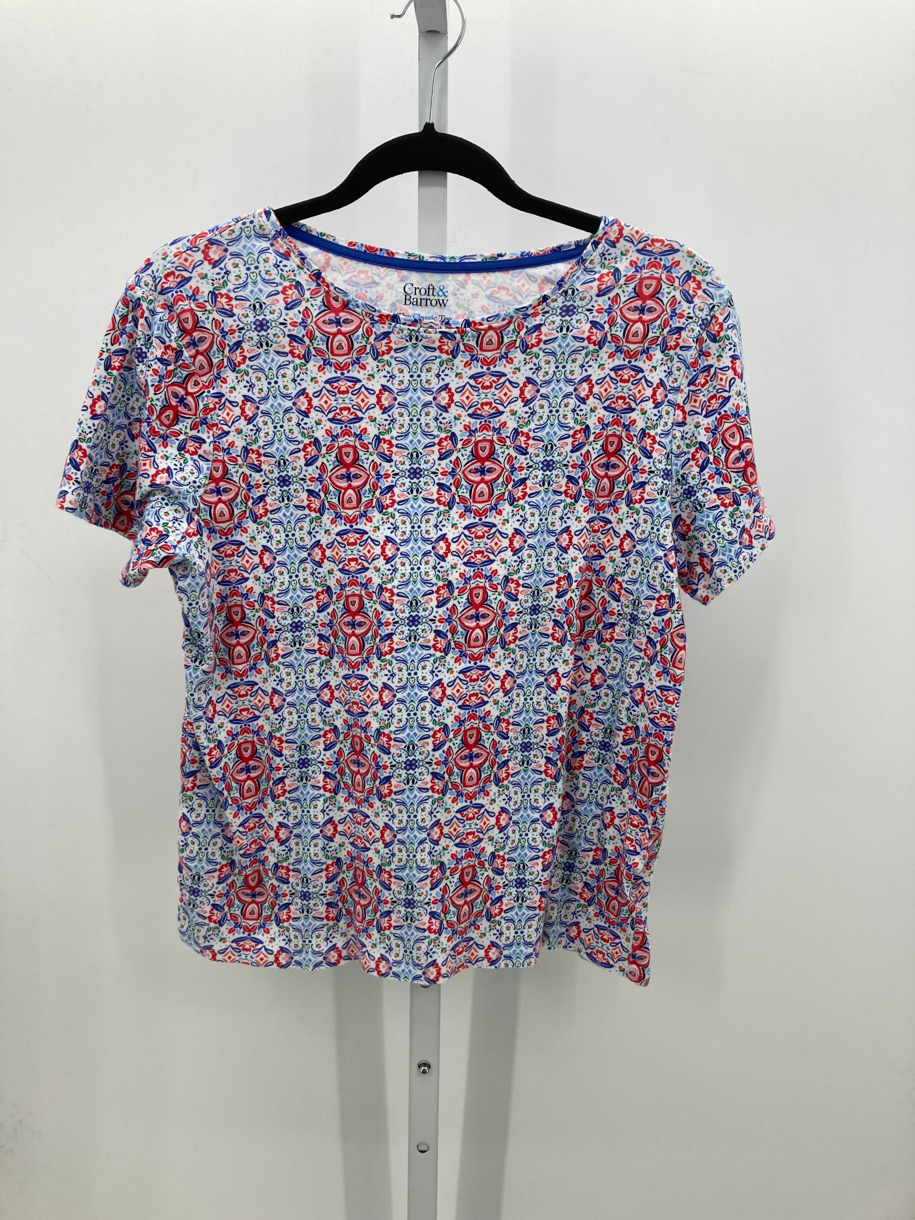 Croft & Barrow Size Large Petite Petite Short Sleeve Shirt